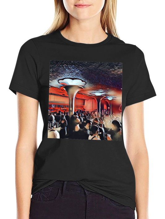 Retro Club Scene Black T-Shirt