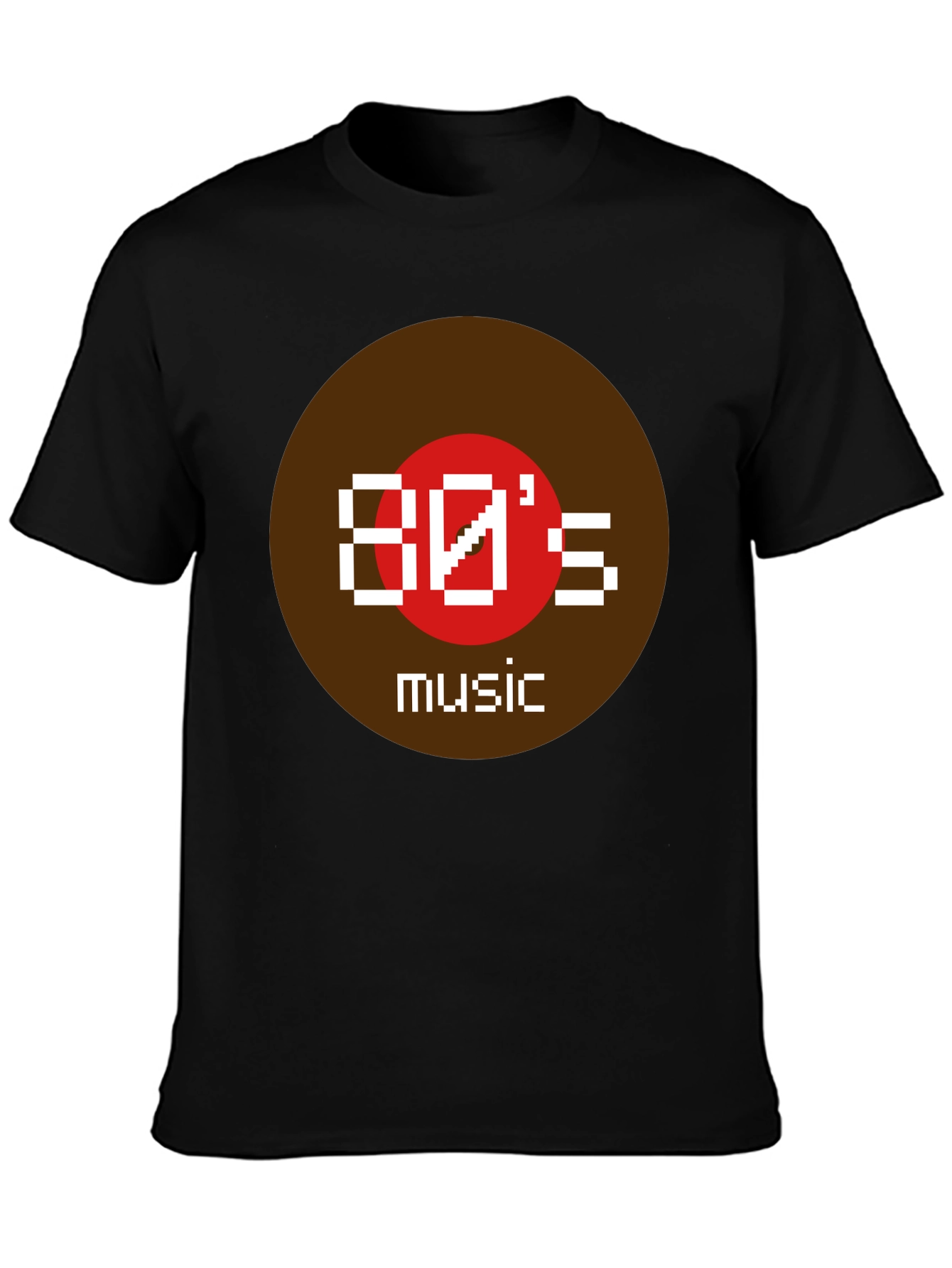 Retro 80s Music Pixel Art T-Shirt