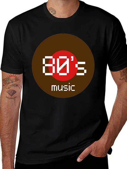 Retro 80s Music Pixel Art T-Shirt