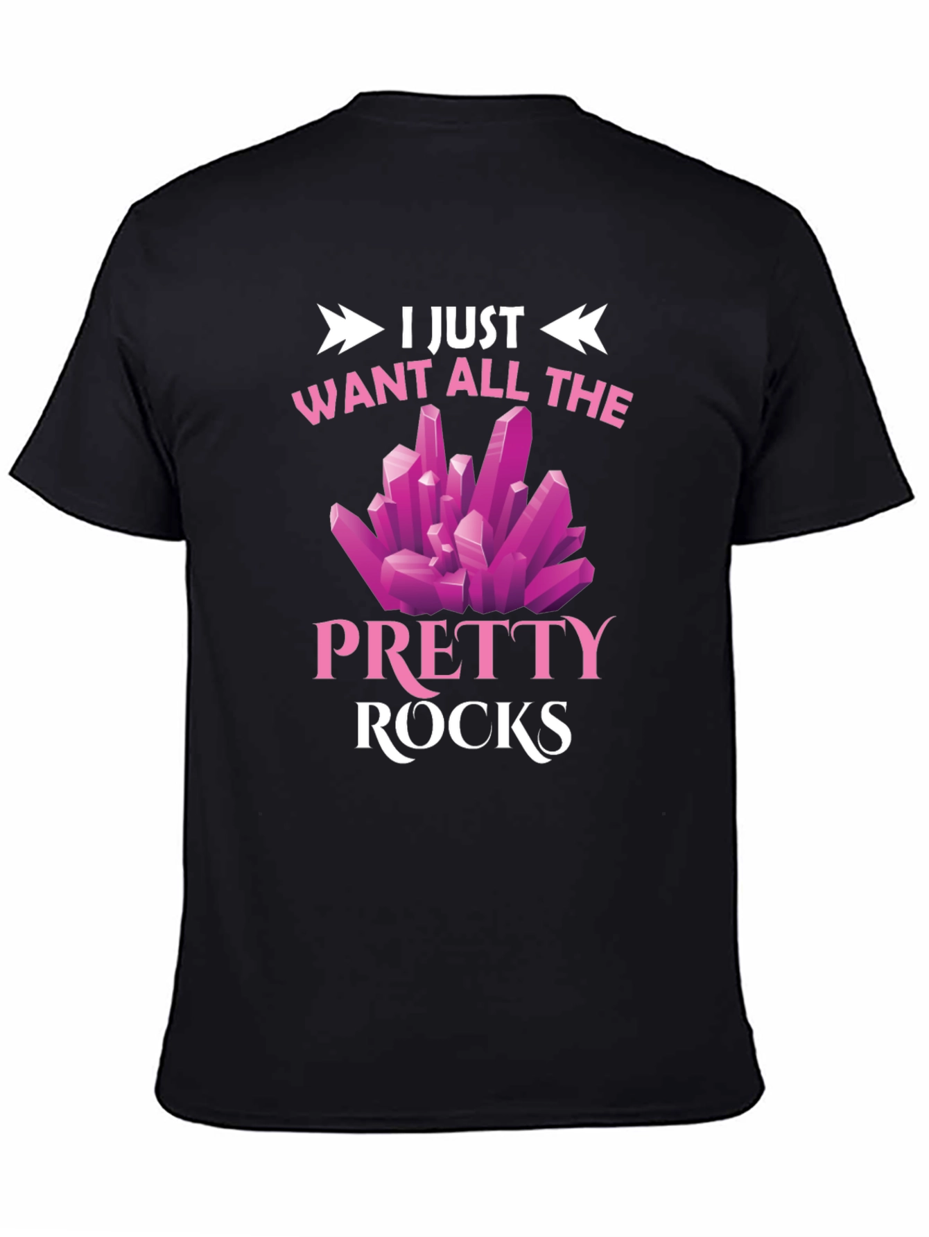 Pretty Rocks Graphic Tee - Novelty T-Shirt