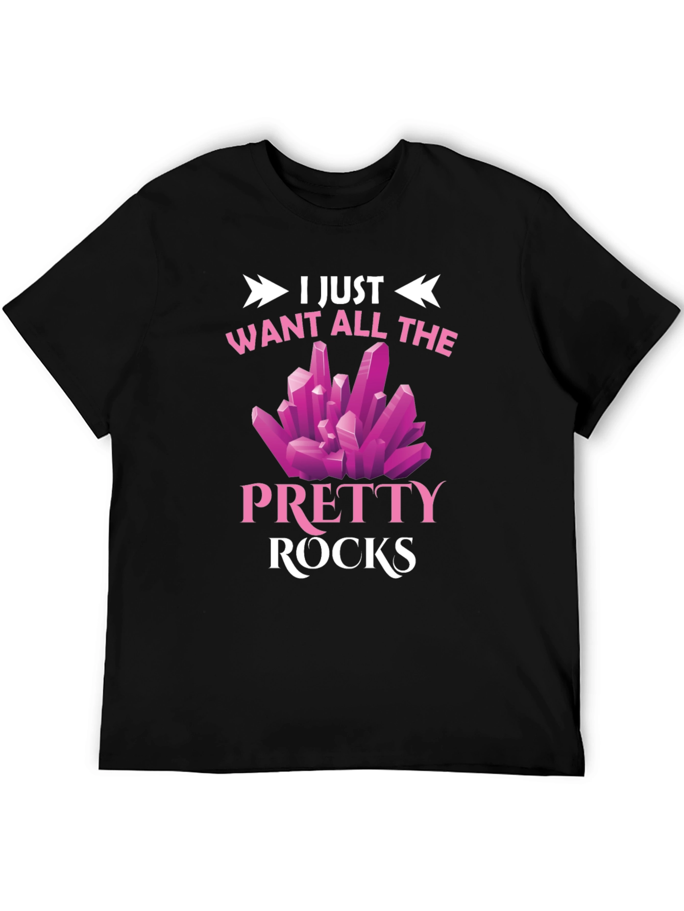 Pretty Rocks Graphic Tee - Novelty T-Shirt