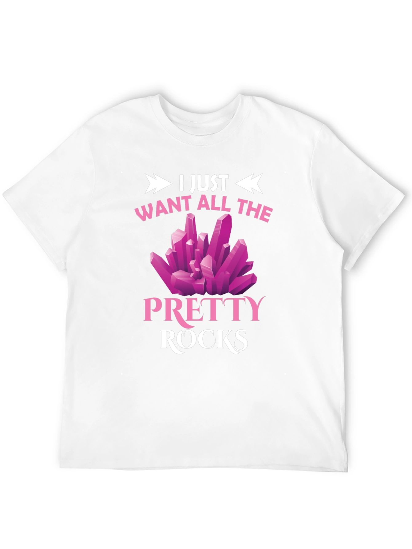 Pretty Rocks Graphic Tee - Novelty T-Shirt