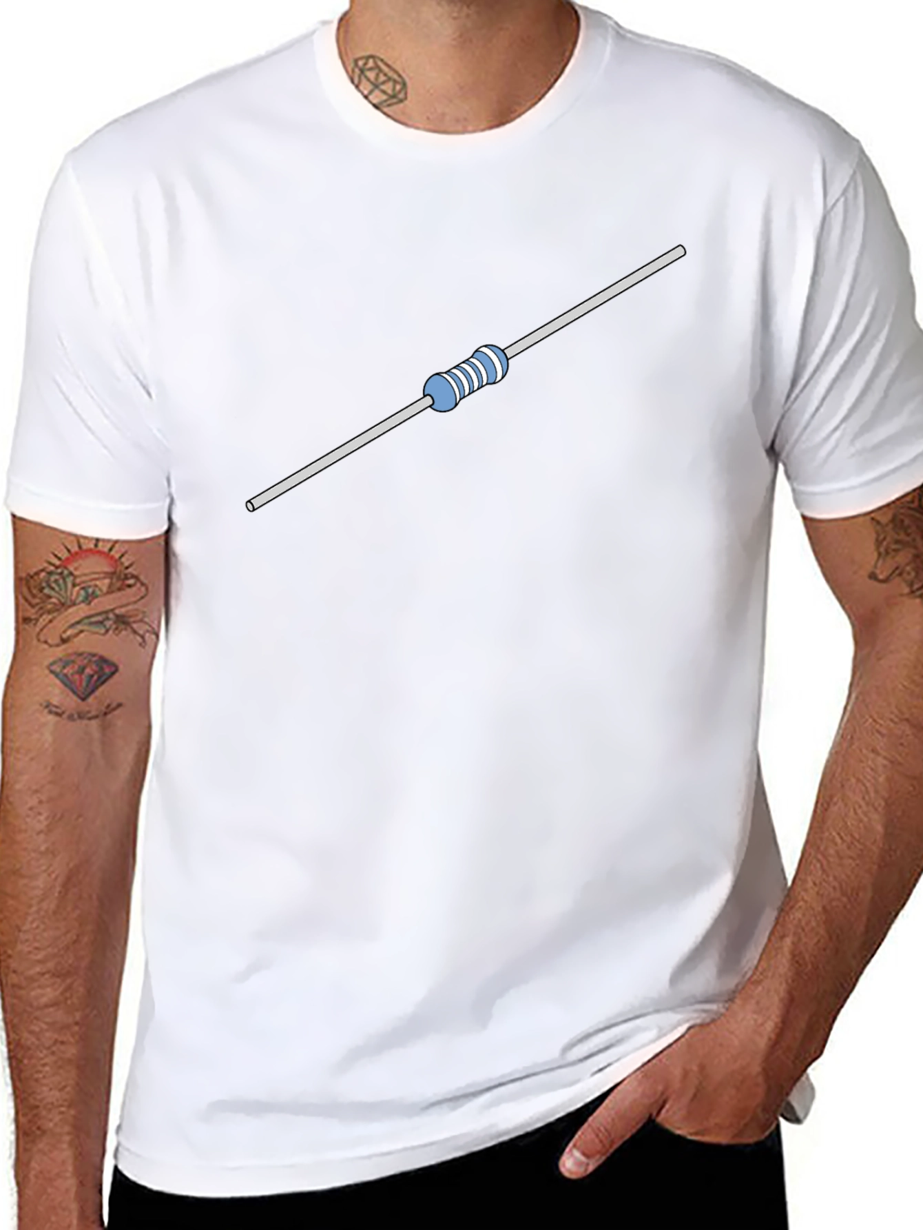 Resistor Graphic T-Shirt - Black Cotton Tee