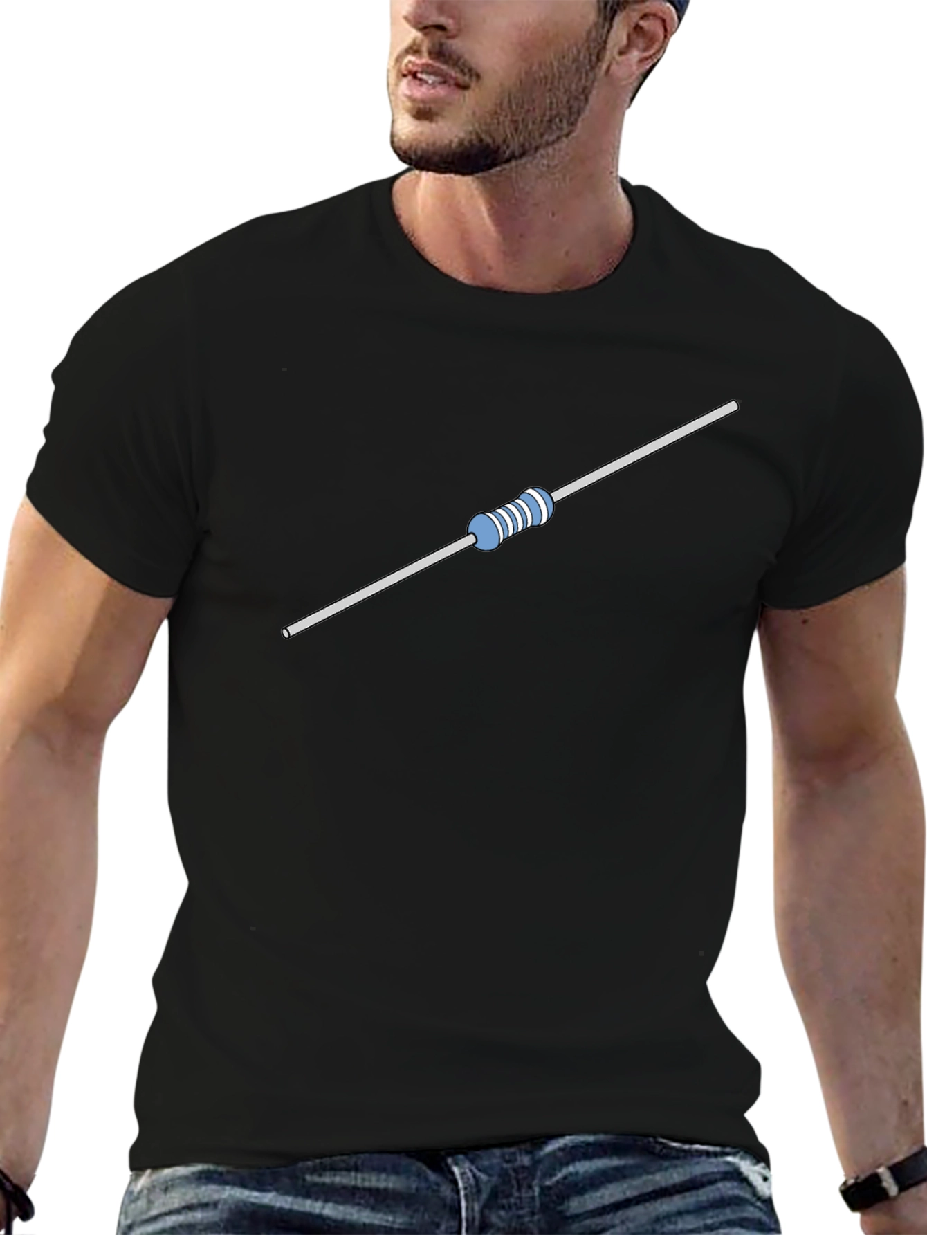 Resistor Graphic T-Shirt - Black Cotton Tee