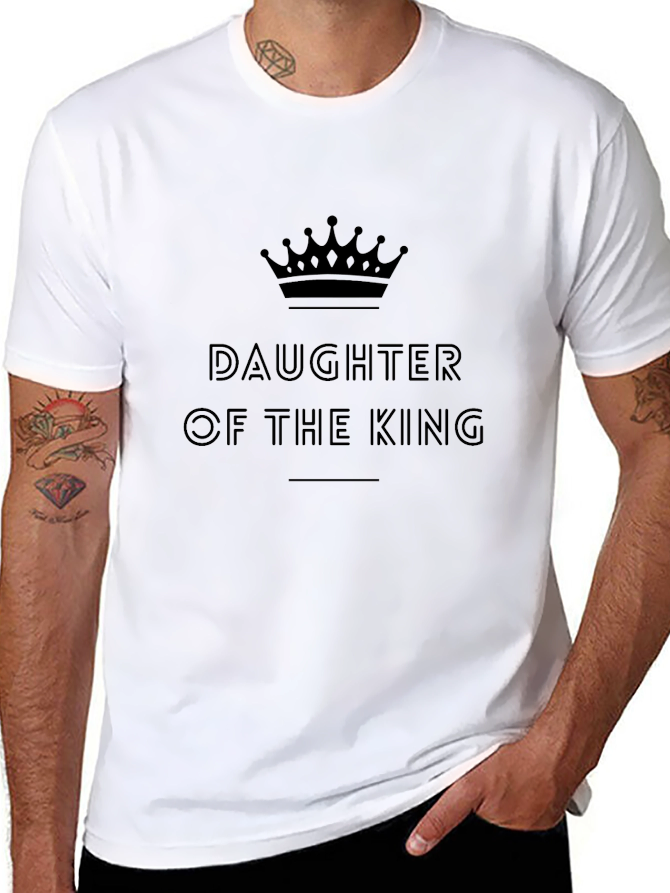 Daughter of the King Black Graphic T-Shirt
