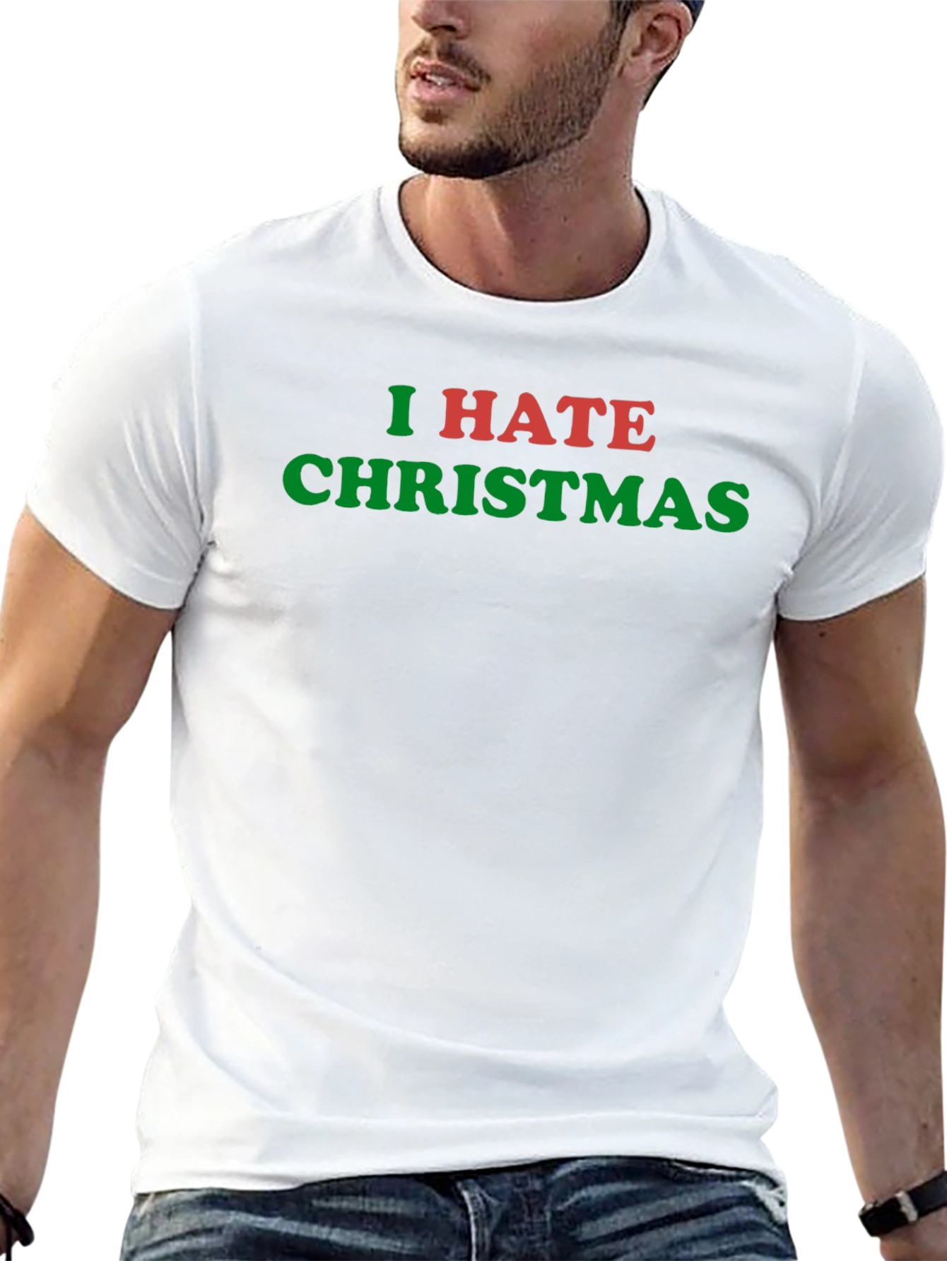I Hate Christmas T-Shirt - Funny Holiday Anti-Christmas Tee