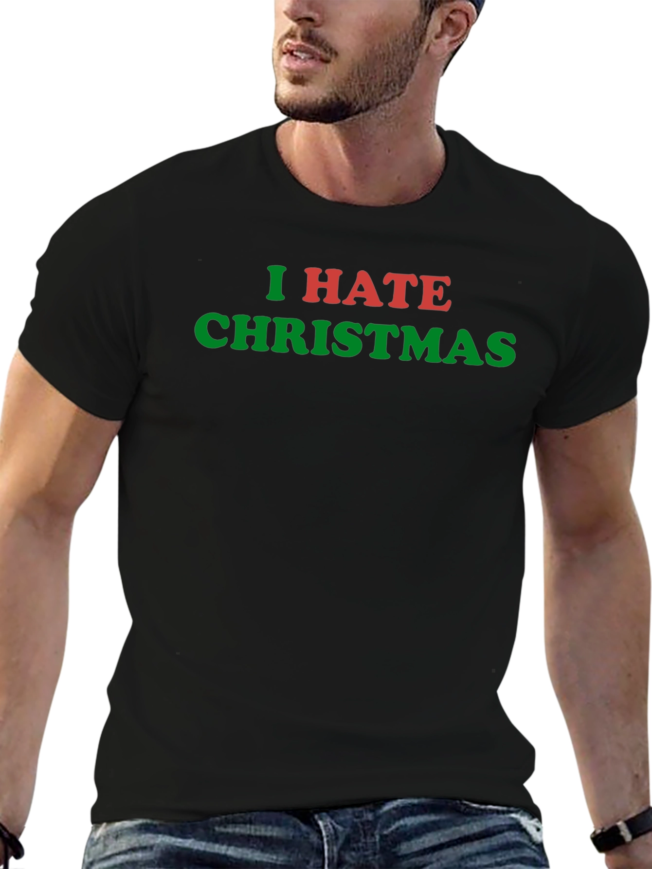 I Hate Christmas T-Shirt - Funny Holiday Anti-Christmas Tee