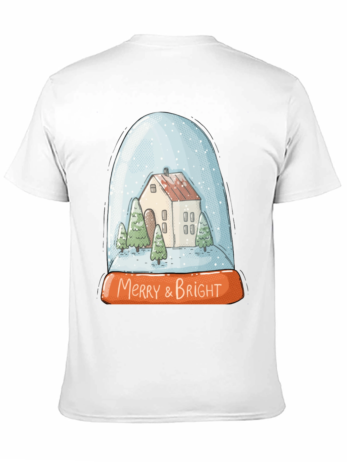 Merry & Bright Snow Globe Holiday T-Shirt