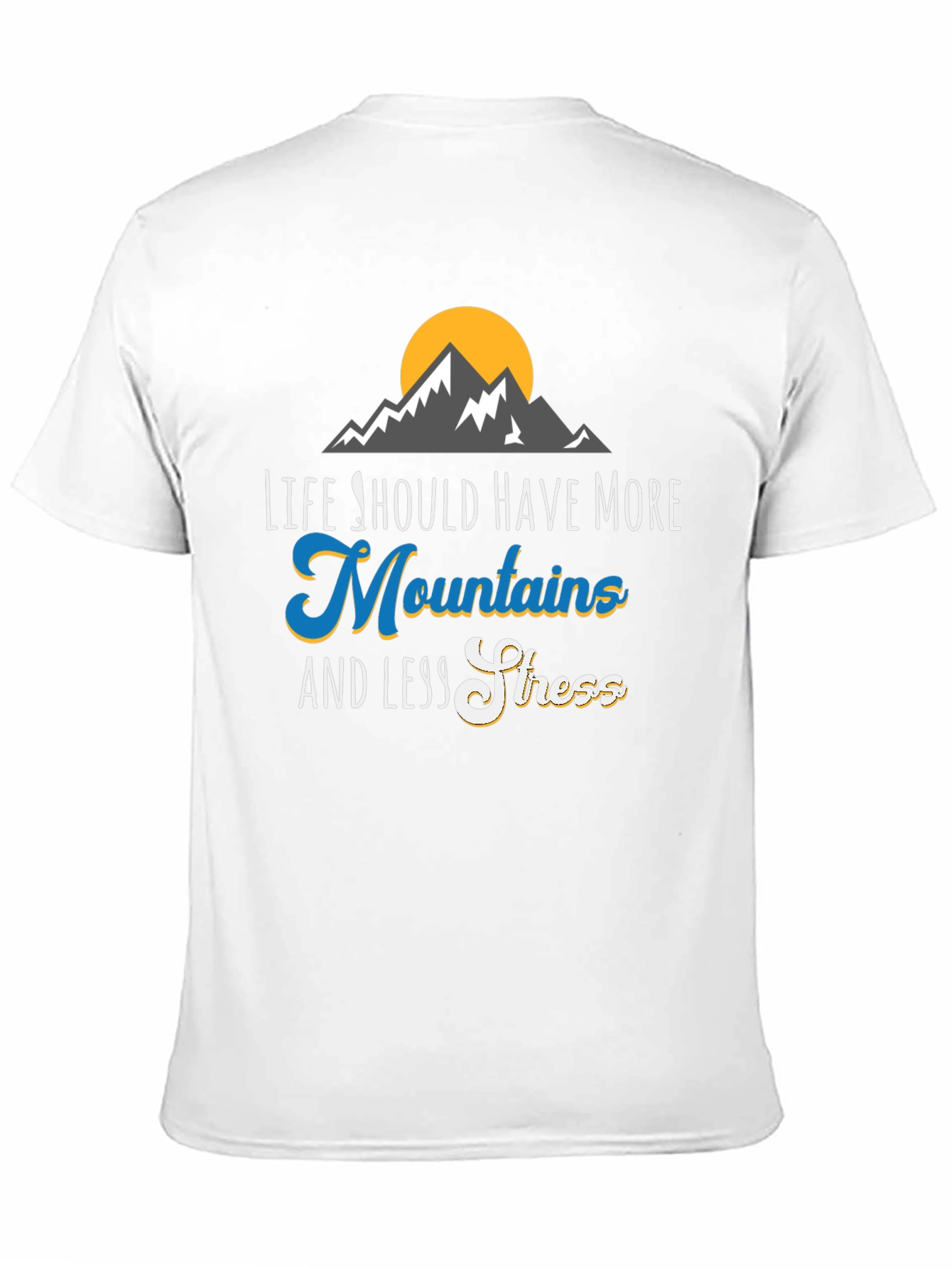 Mountains & Less Stress Graphic Tee