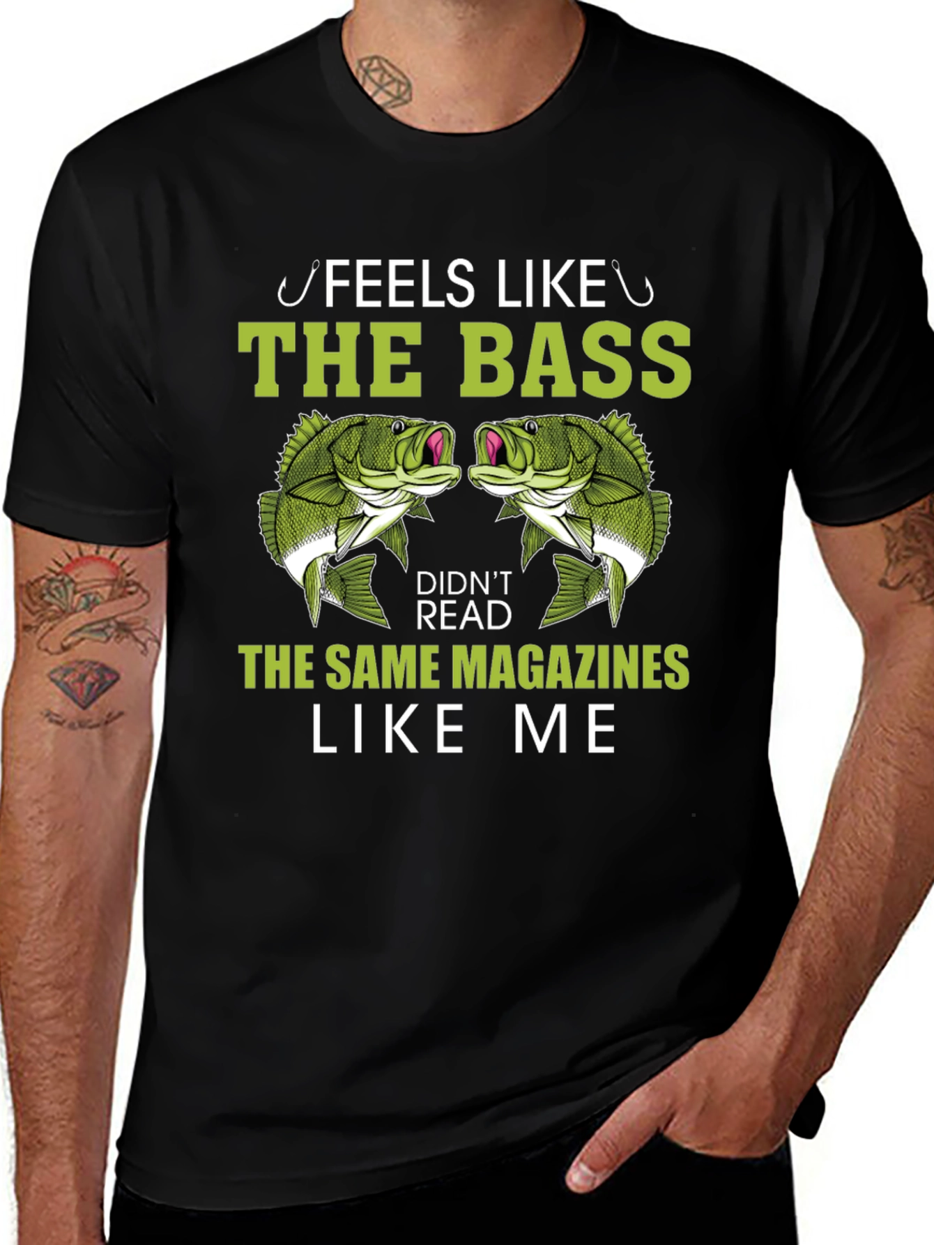 Funny Bass Fishing T-Shirt for Anglers