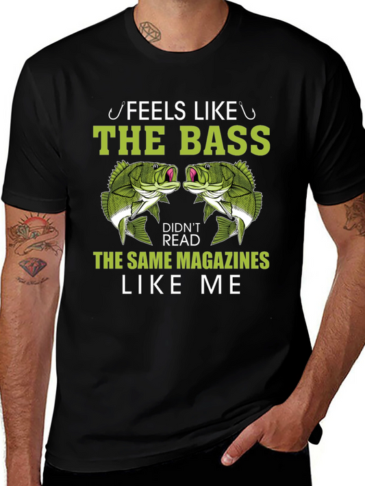 Funny Bass Fishing T-Shirt for Anglers
