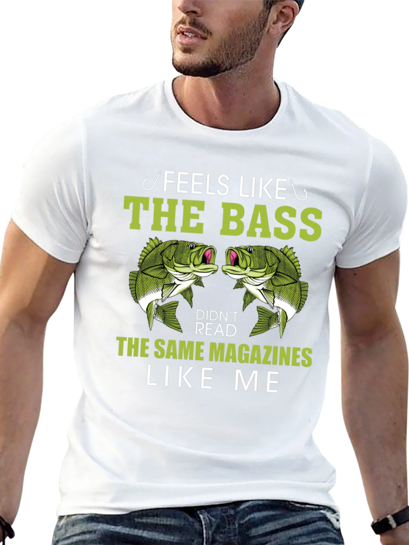 Funny Bass Fishing T-Shirt for Anglers