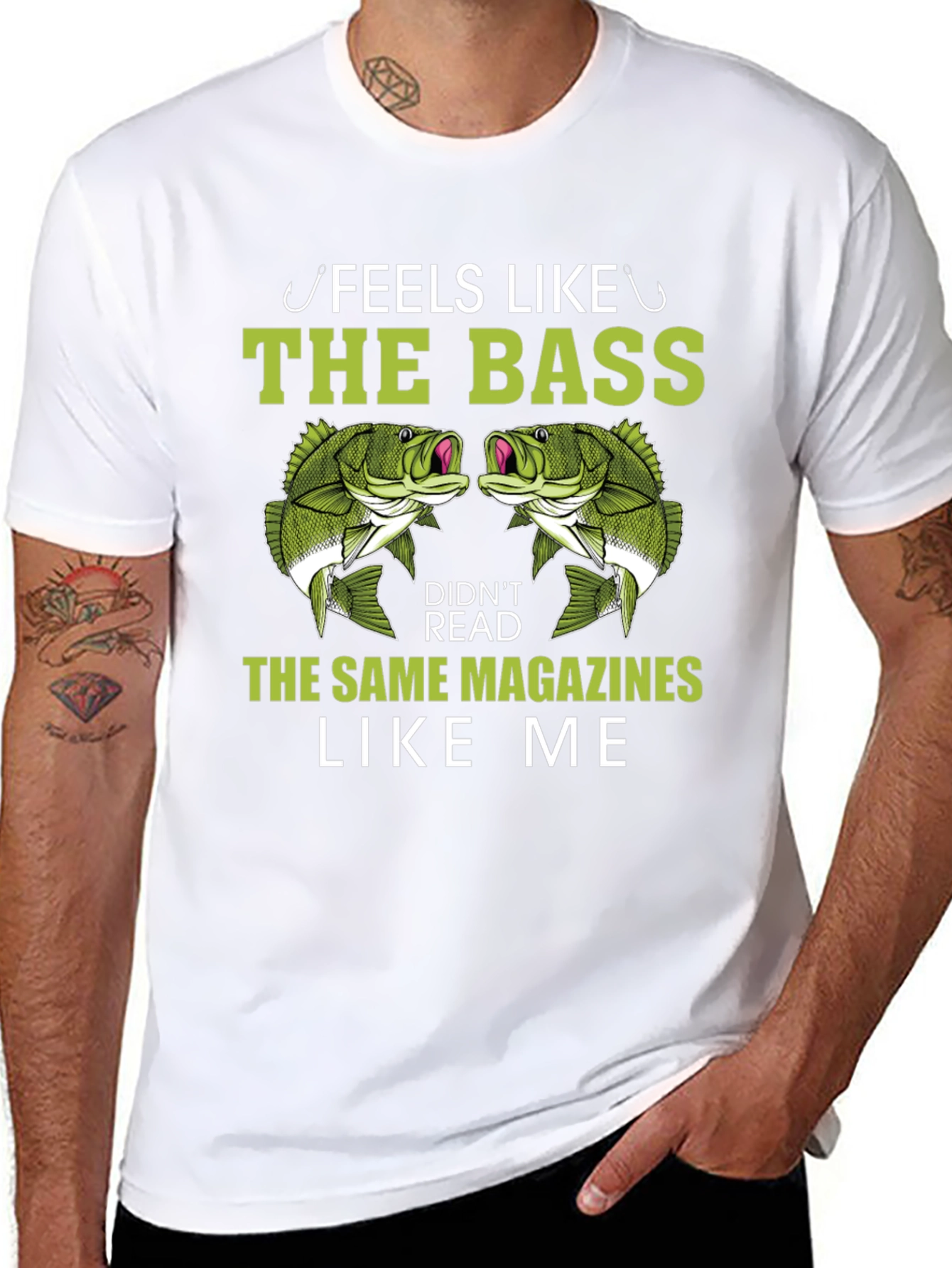 Funny Bass Fishing T-Shirt for Anglers