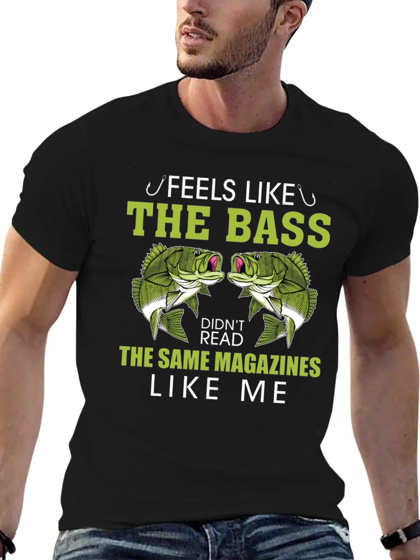 Funny Bass Fishing T-Shirt for Anglers