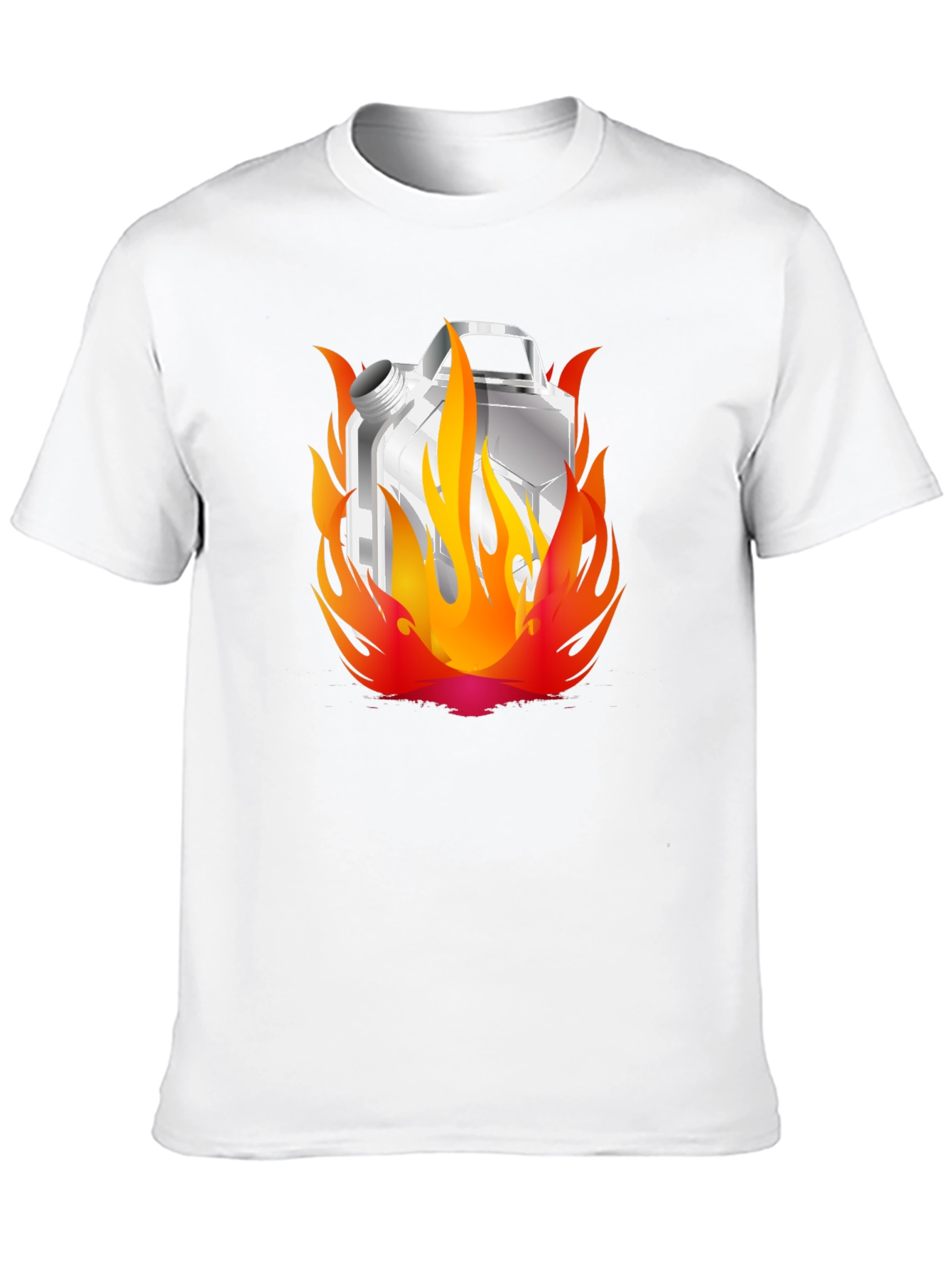 Flaming Gas Can Black T-Shirt - Hot Style!