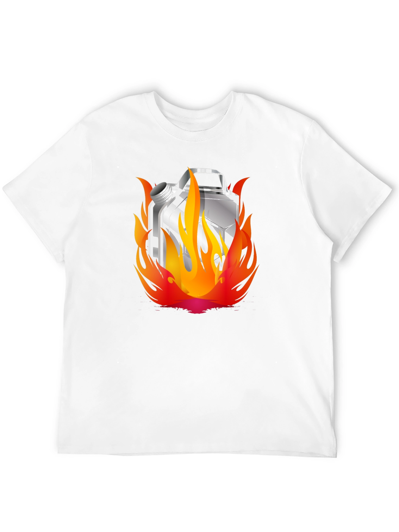 Flaming Gas Can Black T-Shirt - Hot Style!