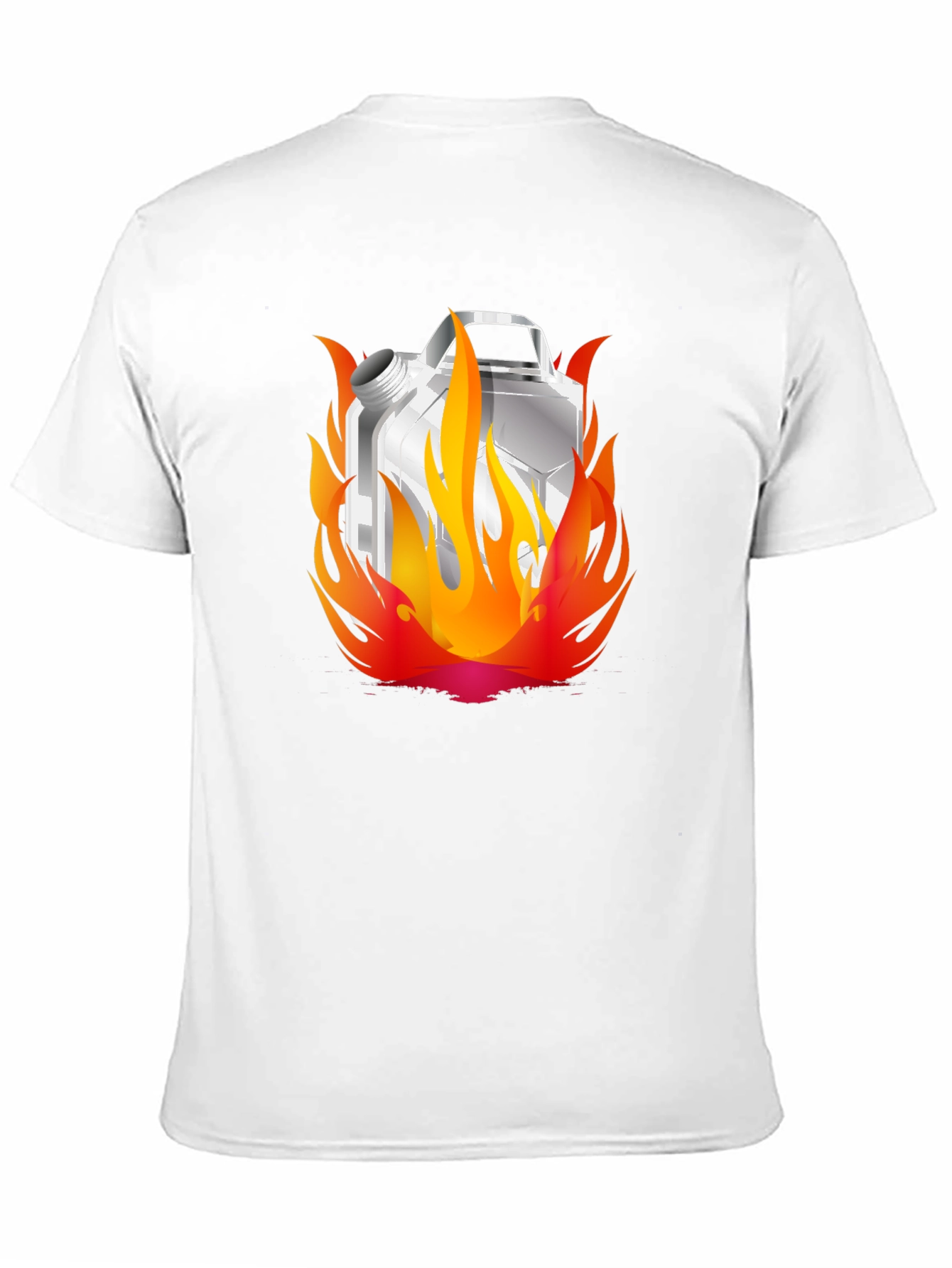 Flaming Gas Can Black T-Shirt - Hot Style!