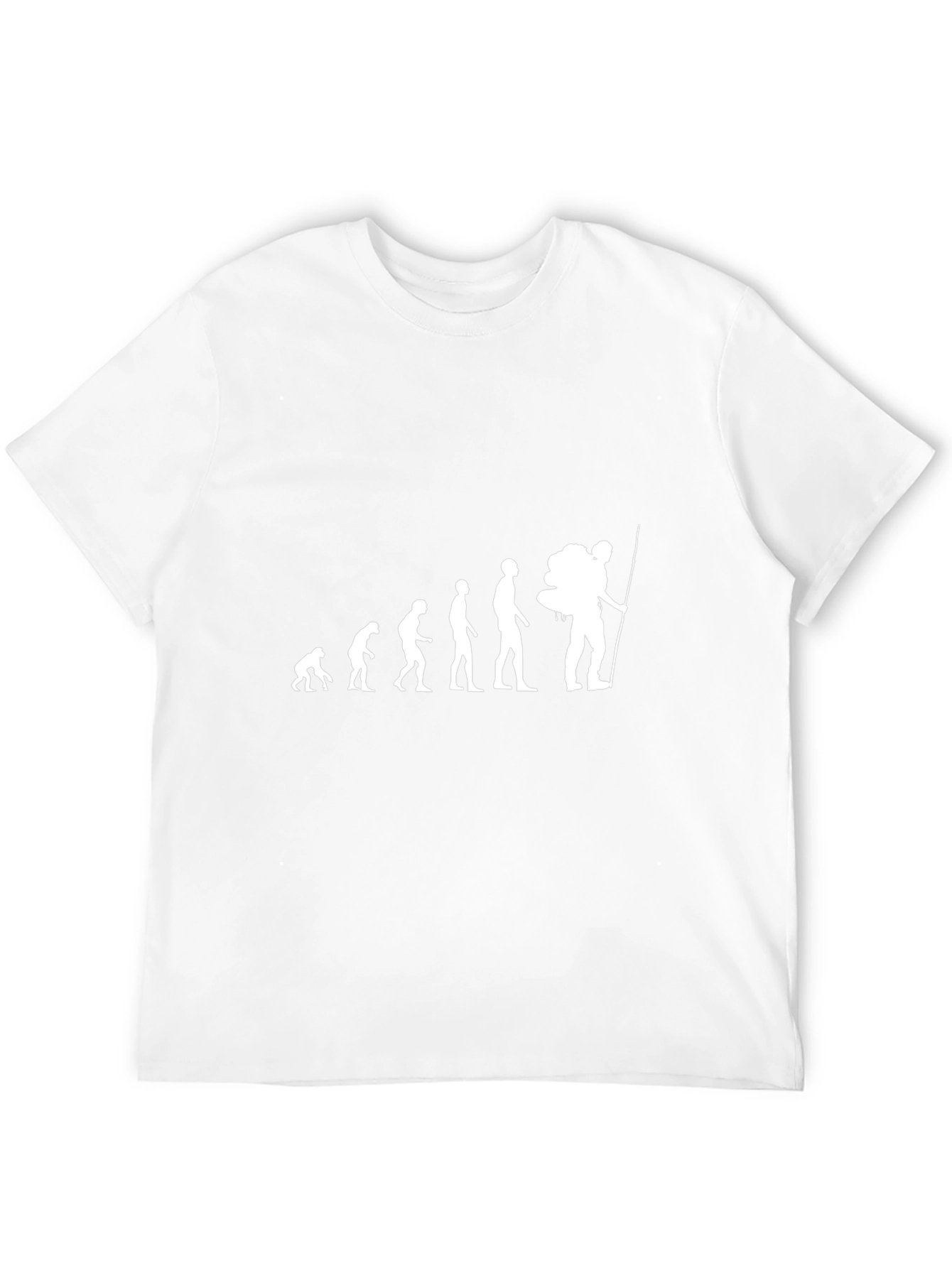 Evolution Hiker Graphic Tee - Black Cotton Shirt