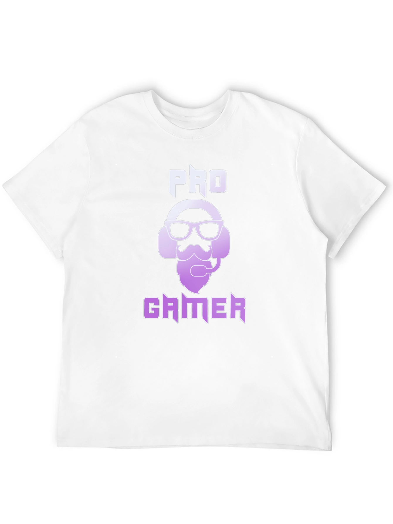Pro Gamer Black T-Shirt - Gaming Headset Beard Design