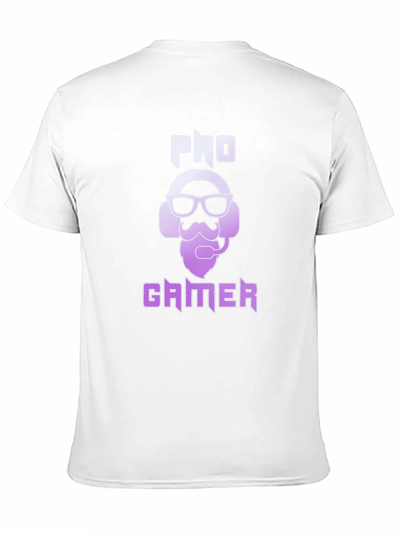Pro Gamer Black T-Shirt - Gaming Headset Beard Design