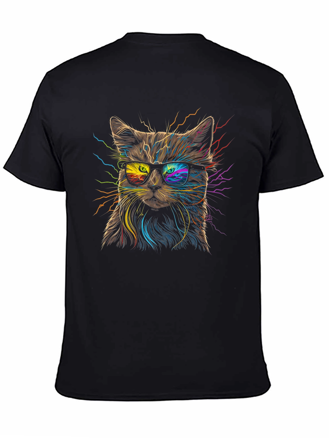 Cool Cat Graphic Tee - Funky Feline Fashion