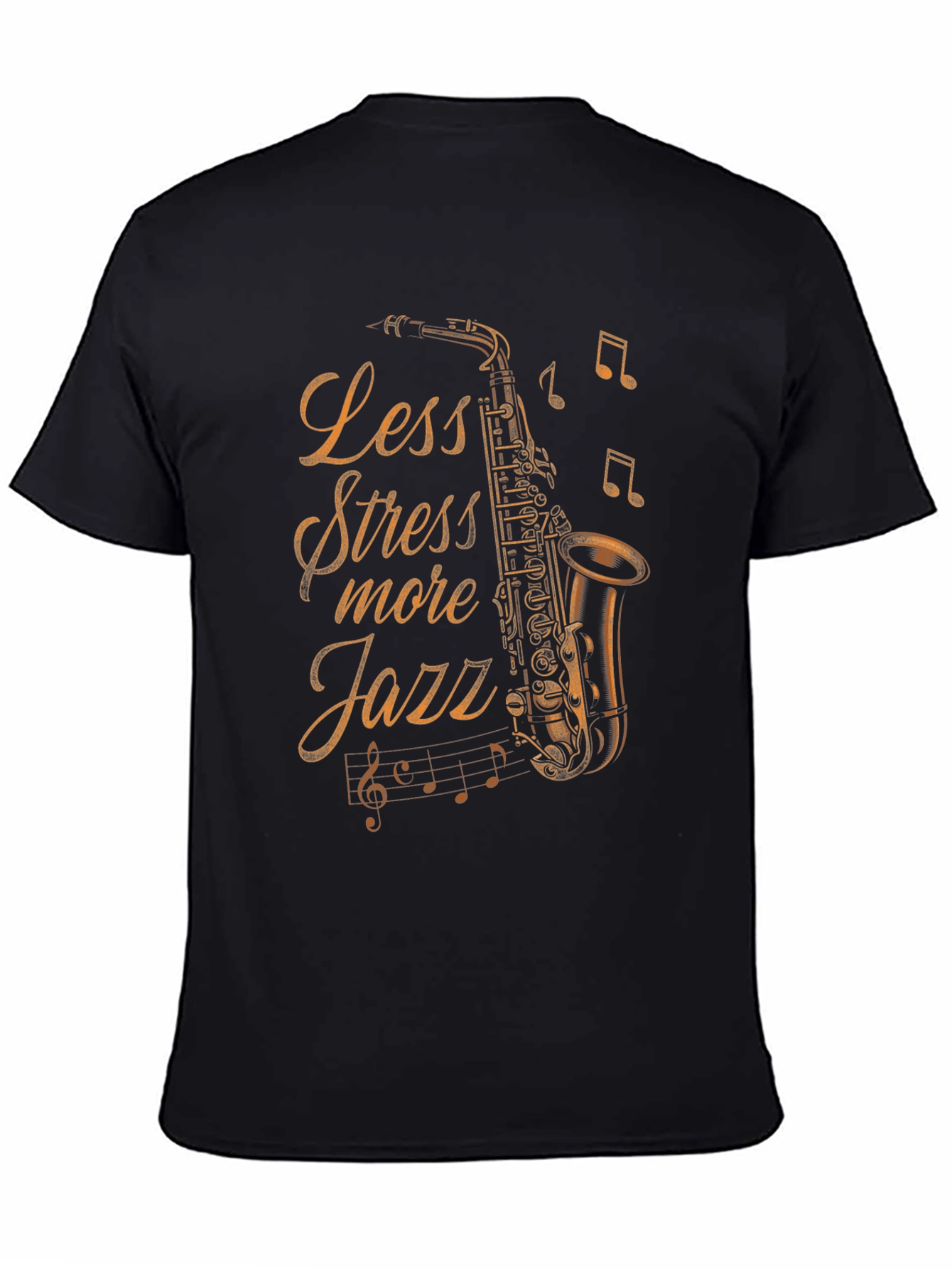 Less Stress More Jazz Saxophone T-Shirt