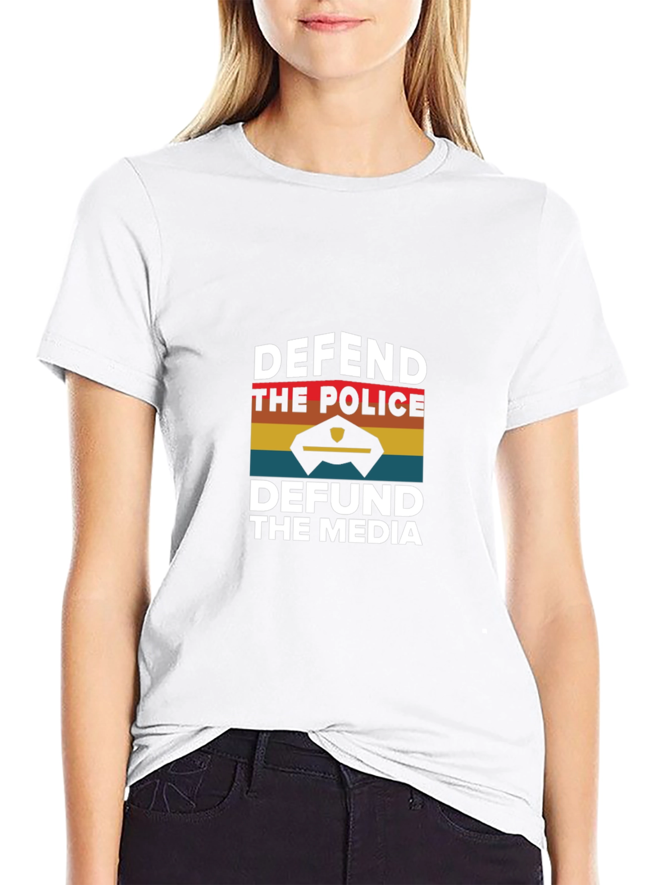 Defend the Police Defund the Media T-Shirt
