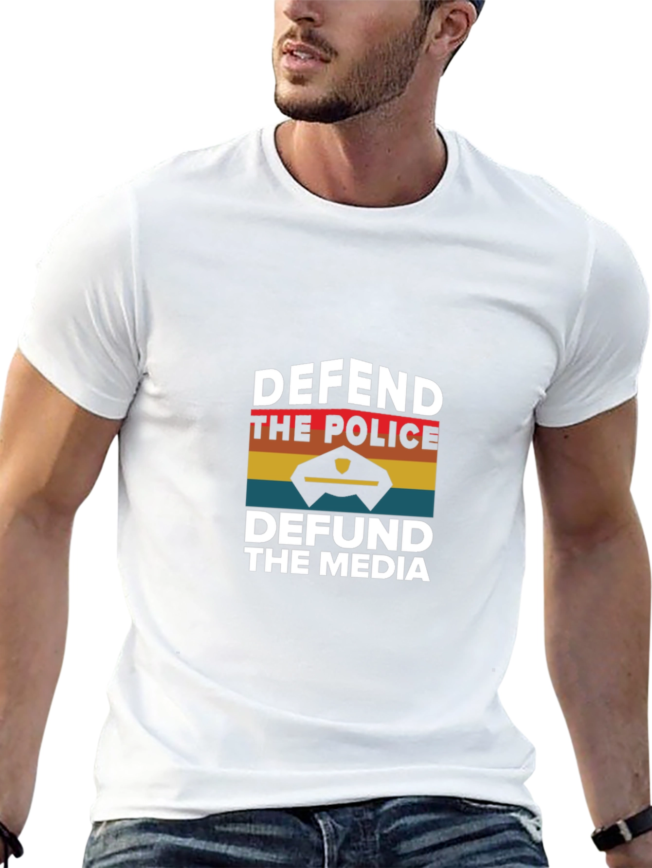 Defend the Police Defund the Media T-Shirt