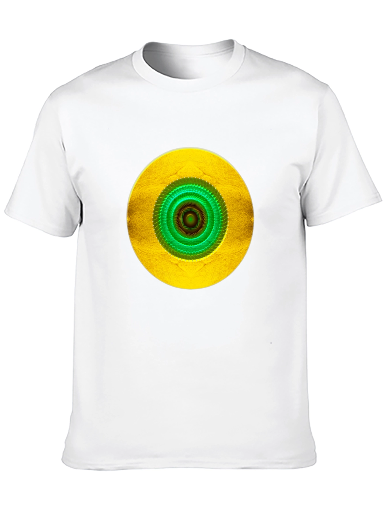 Vibrant Eye Graphic Tee - Black Cotton Blend