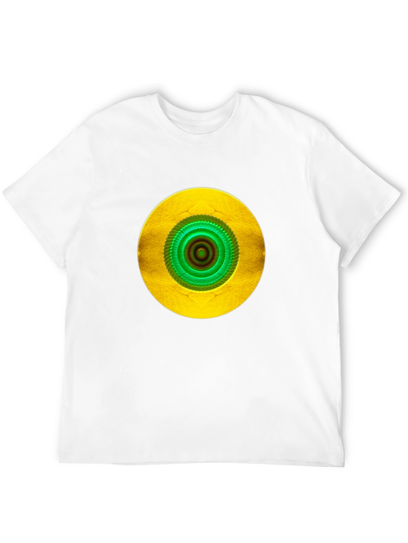 Vibrant Eye Graphic Tee - Black Cotton Blend