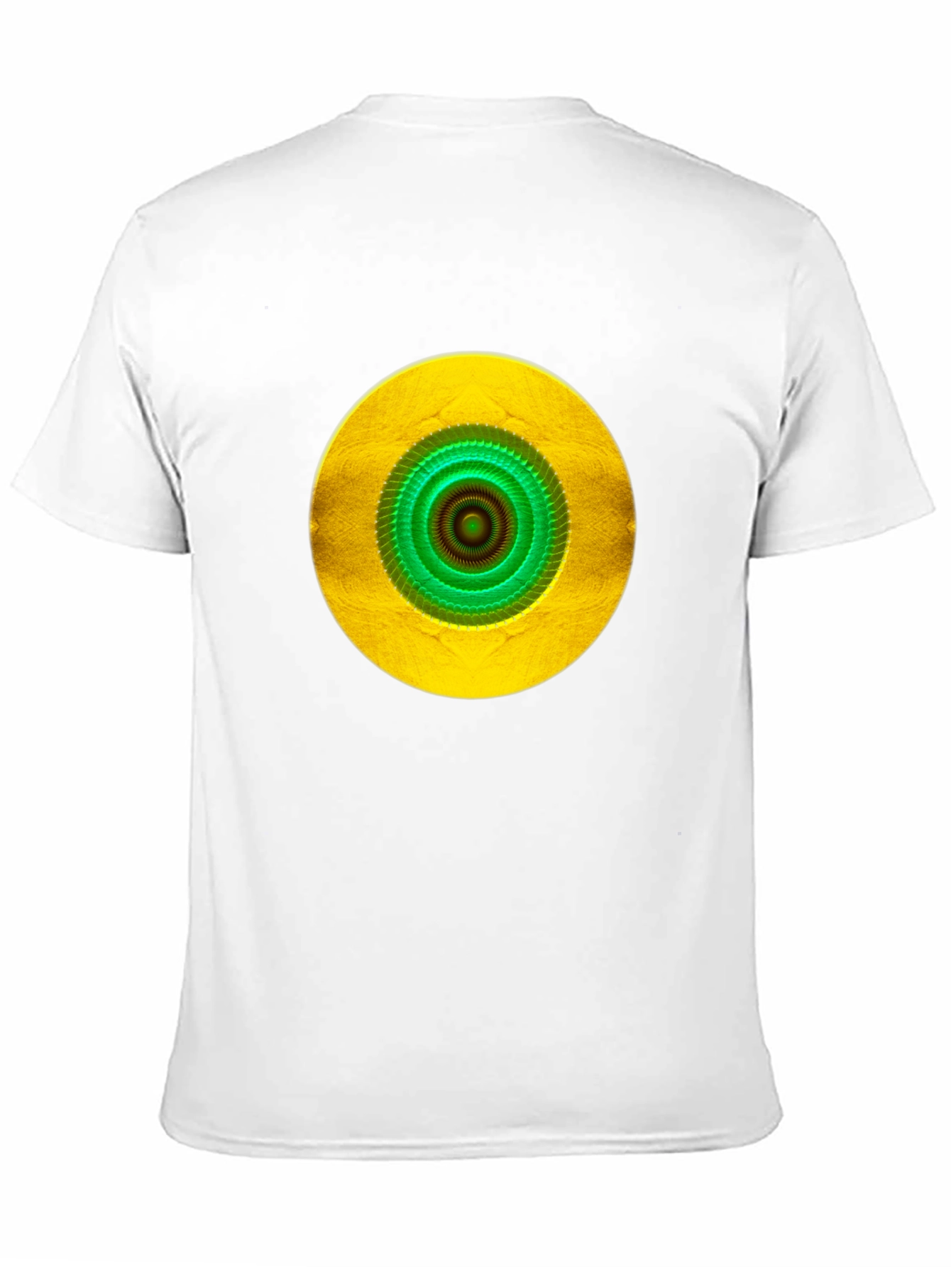 Vibrant Eye Graphic Tee - Black Cotton Blend