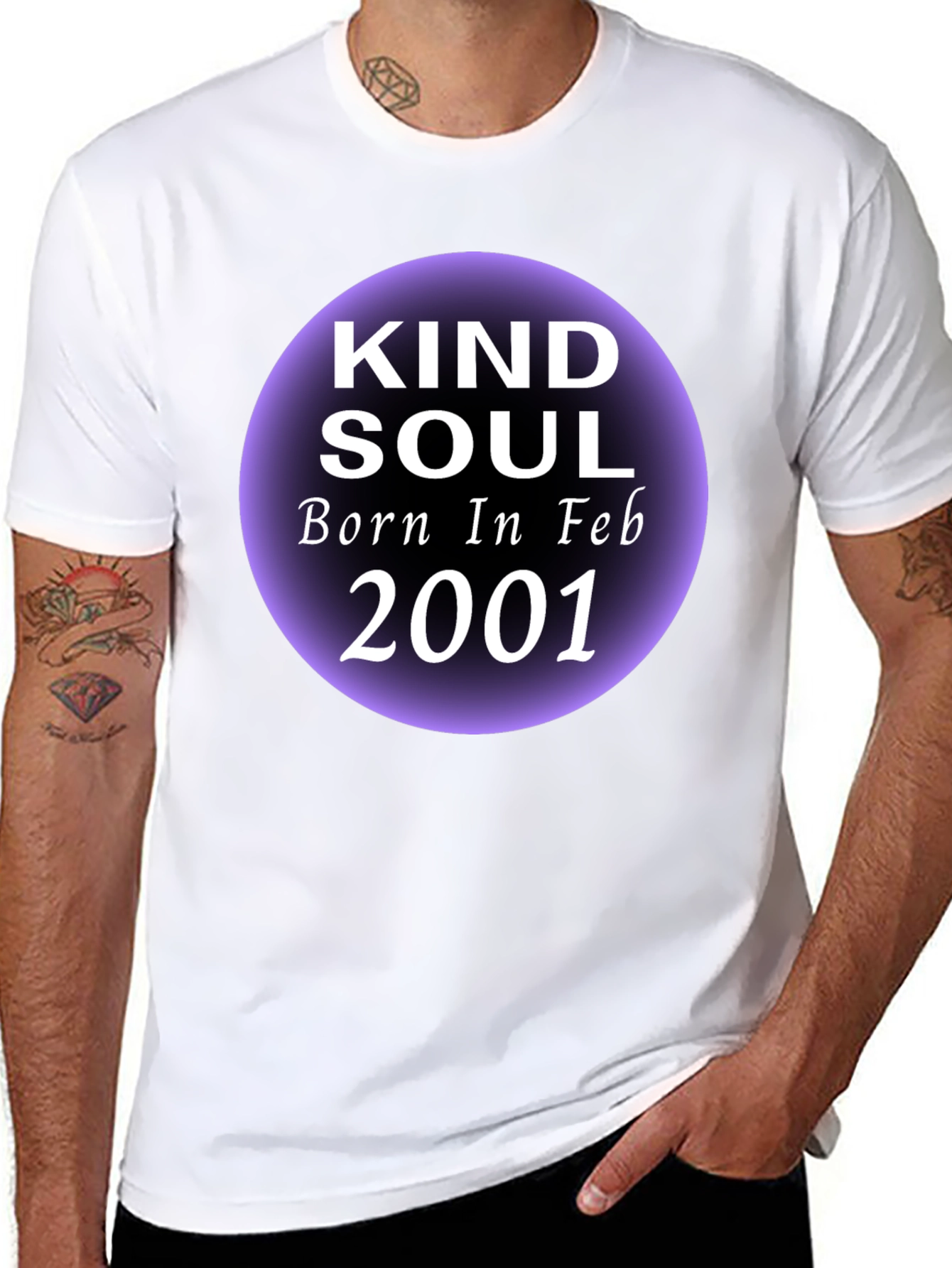 Kind Soul Born in Feb 2001 T-Shirt