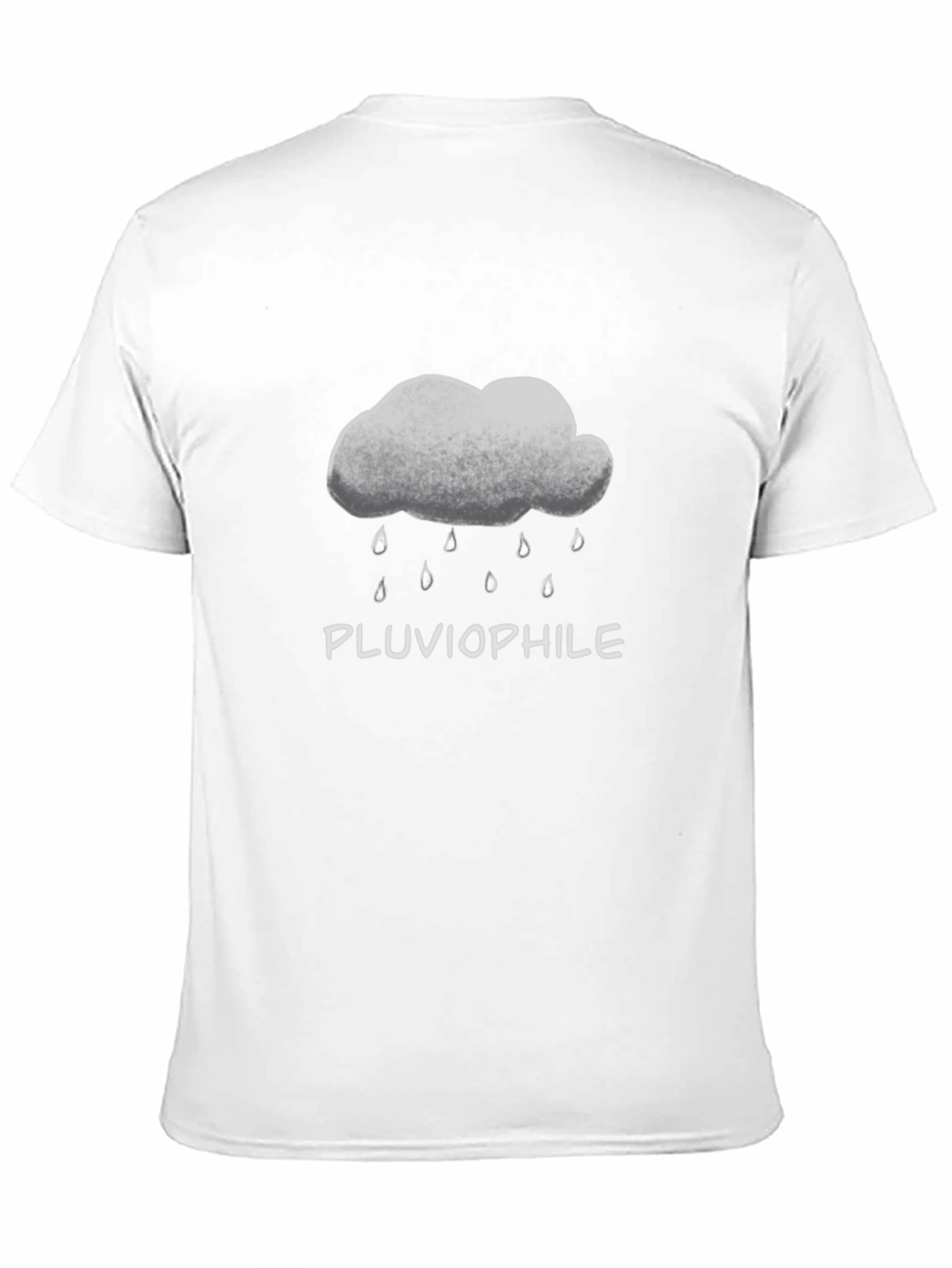Pluviophile Cloud Rain T-Shirt - Black