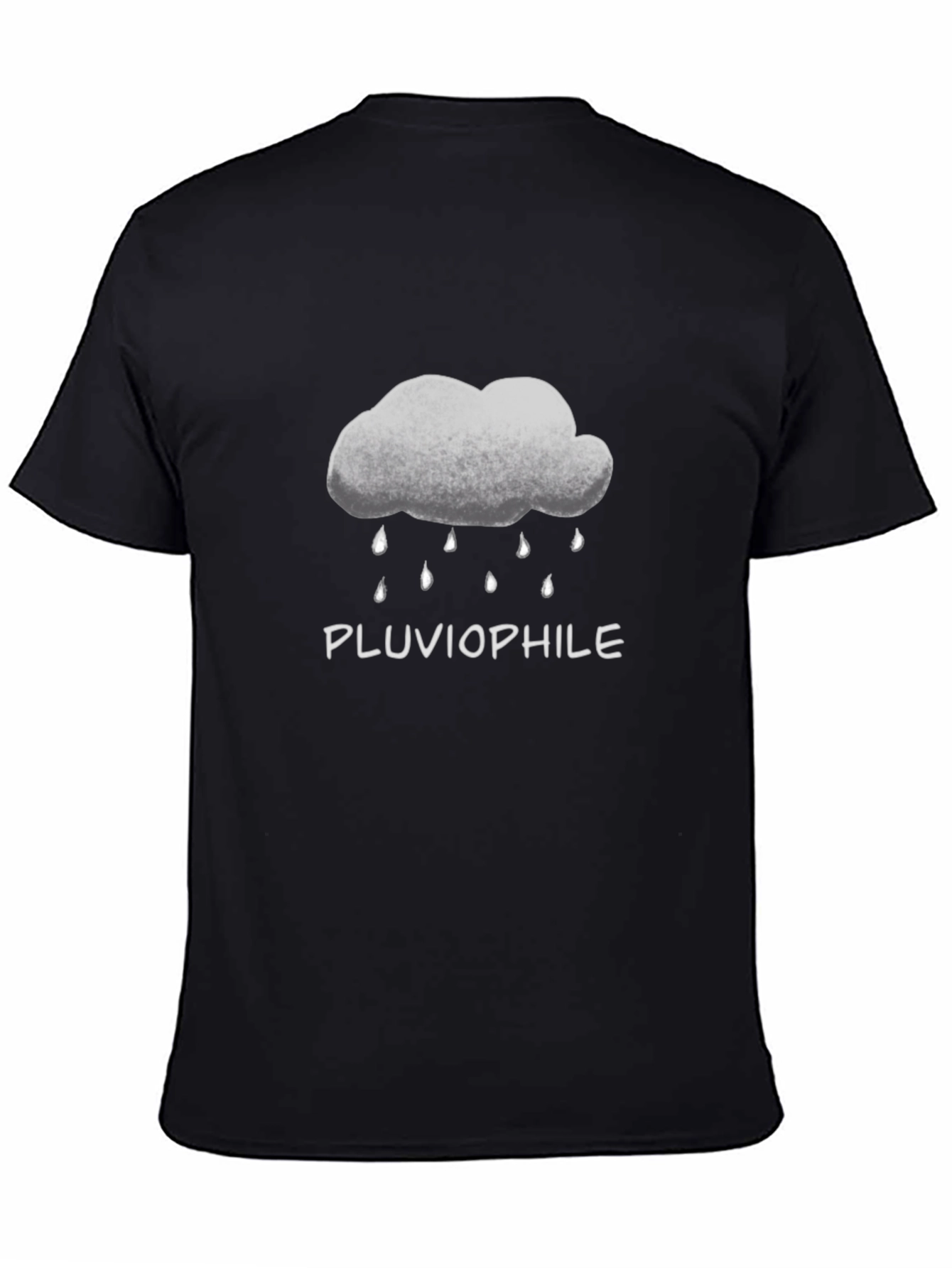 Pluviophile Cloud Rain T-Shirt - Black
