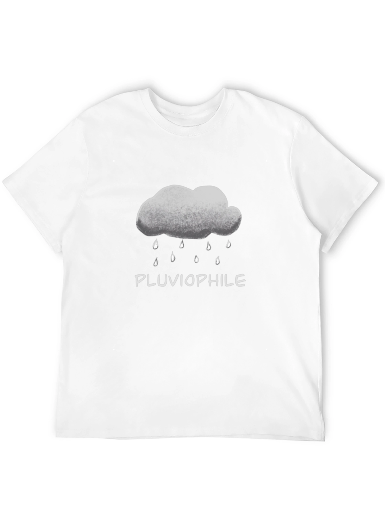 Pluviophile Cloud Rain T-Shirt - Black