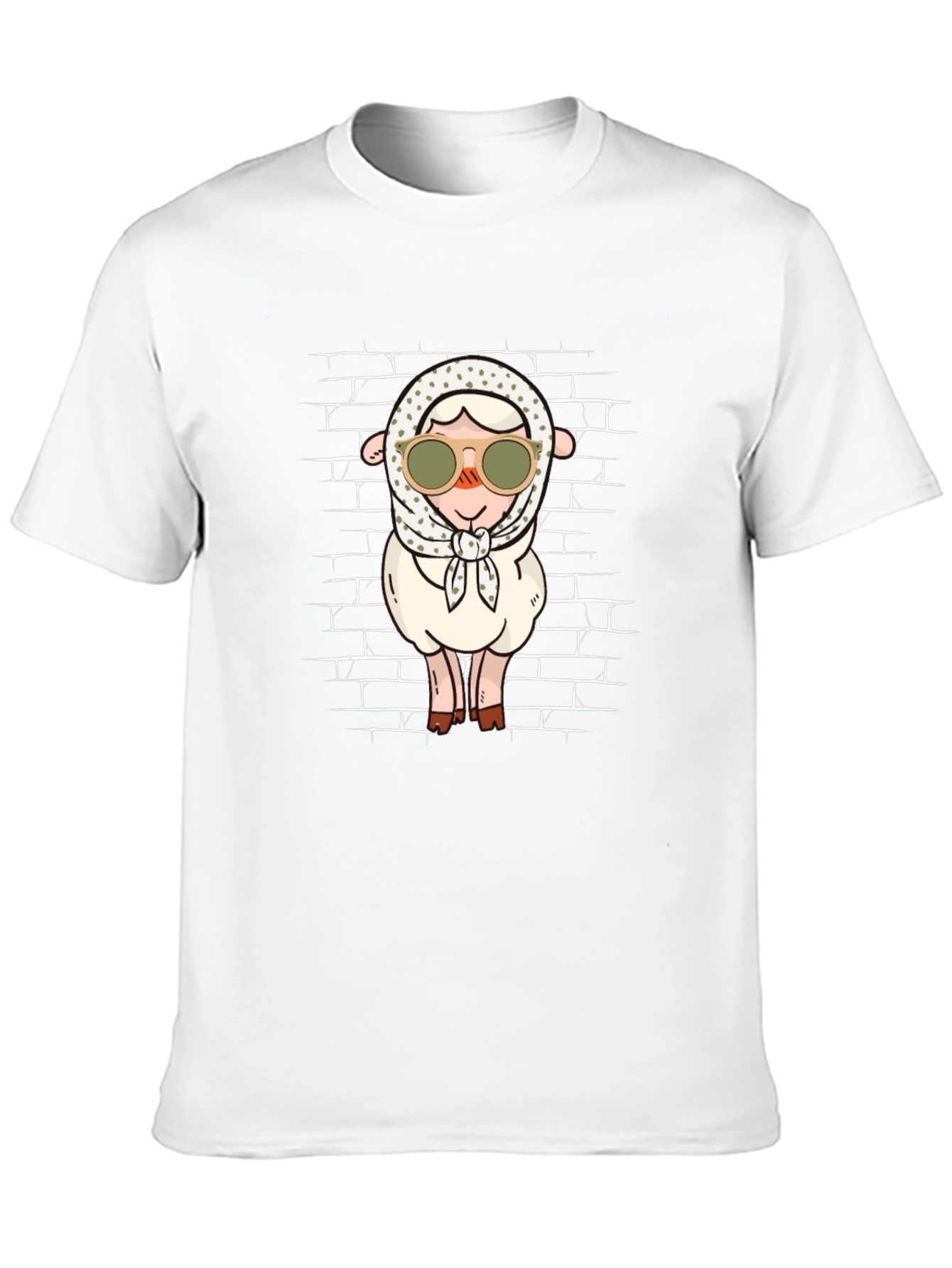 Funny Sheep in Glasses Graphic Tee