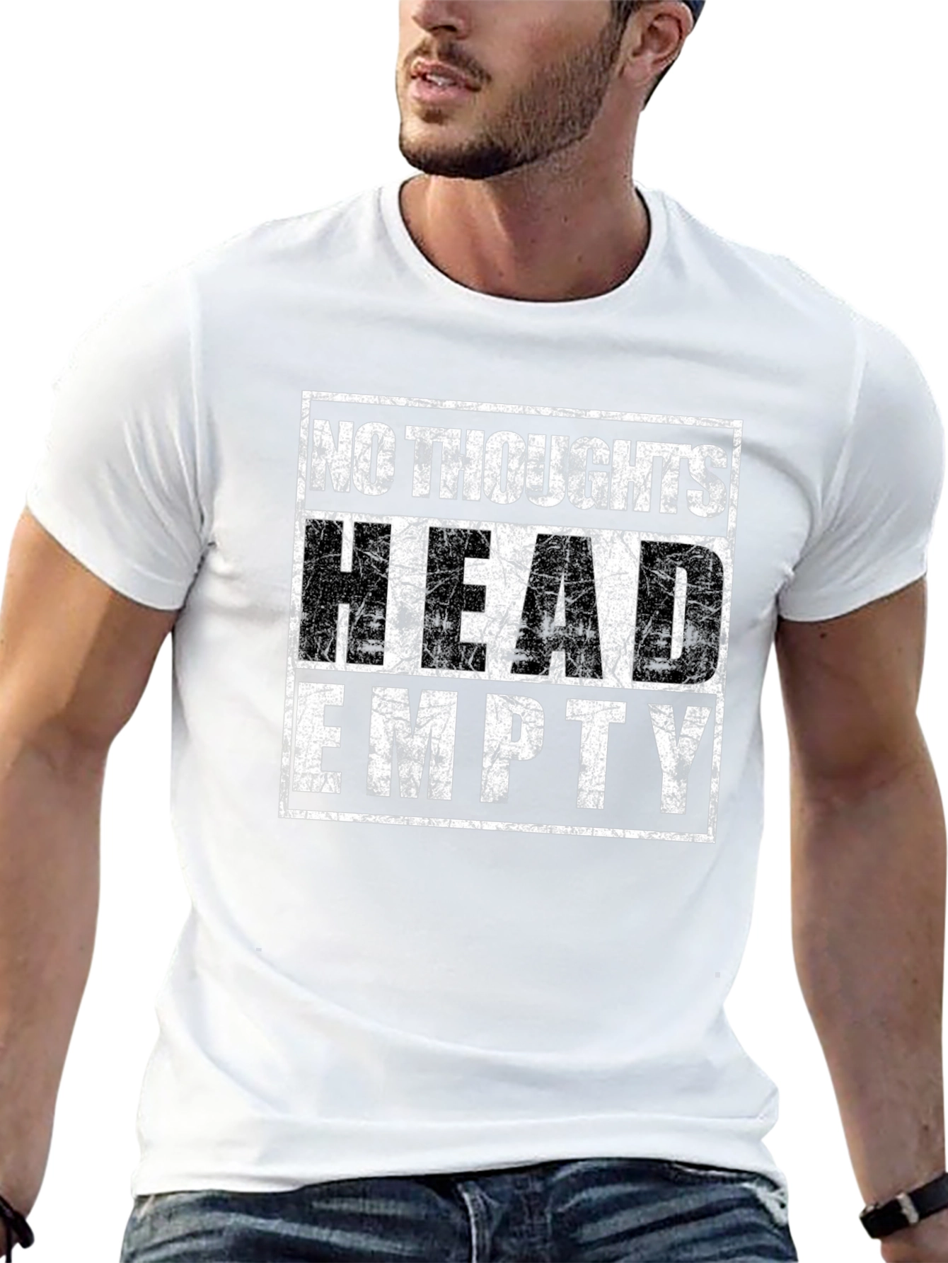 No Thoughts Head Empty Graphic T-Shirt