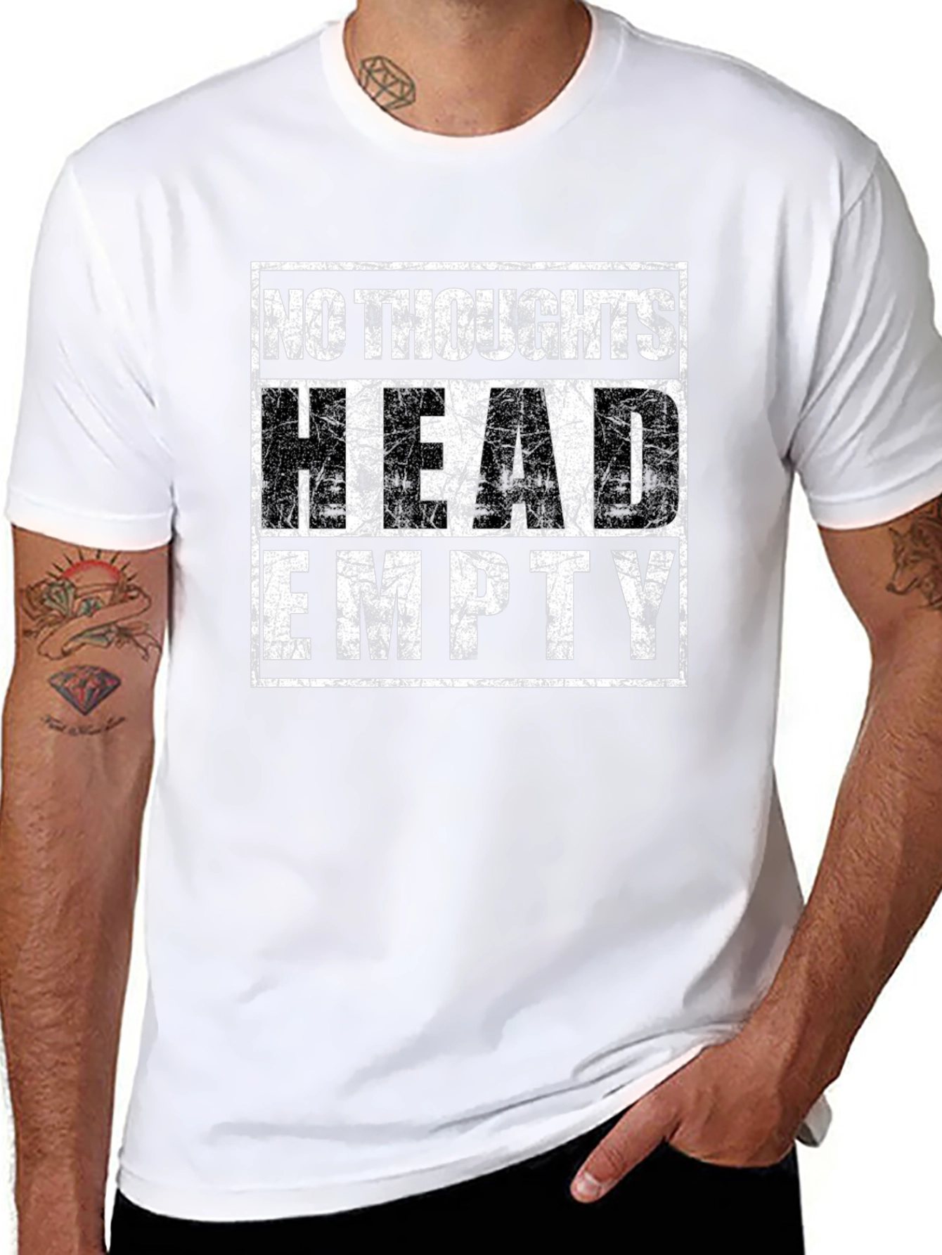 No Thoughts Head Empty Graphic T-Shirt