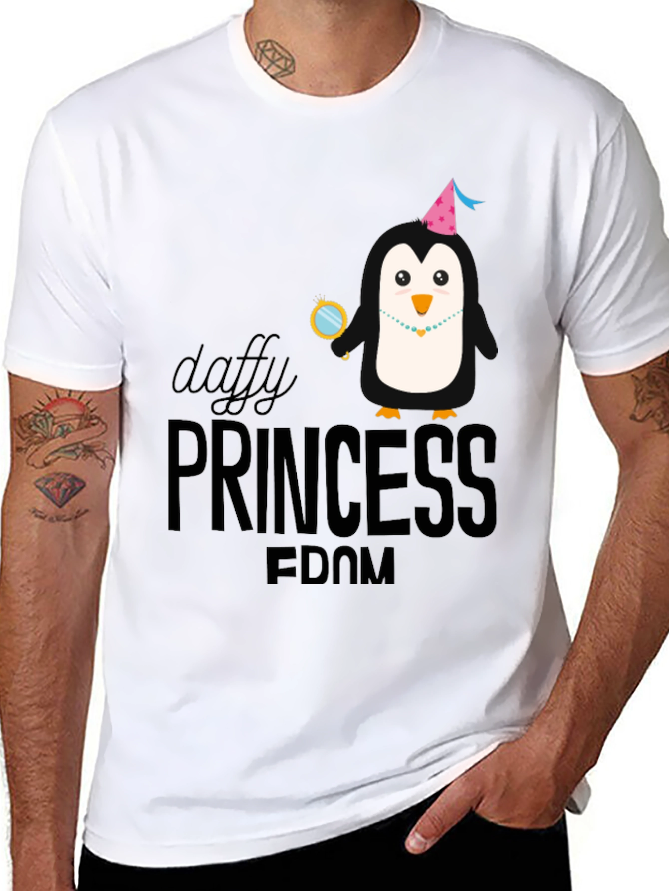 Daffy Princess Penguin T-Shirt