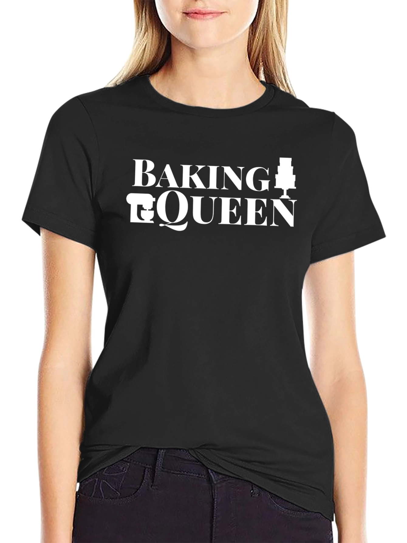 Baking Queen Black Graphic Tee