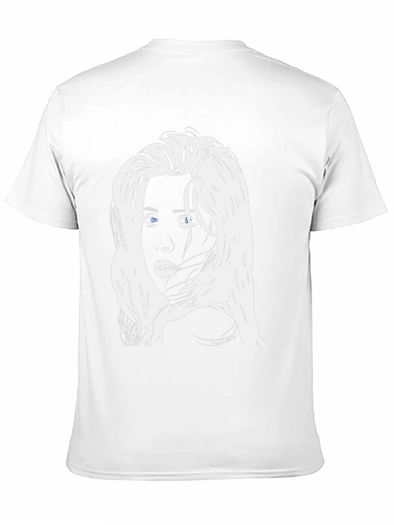 Graphic Tee - Woman Face Black T-Shirt