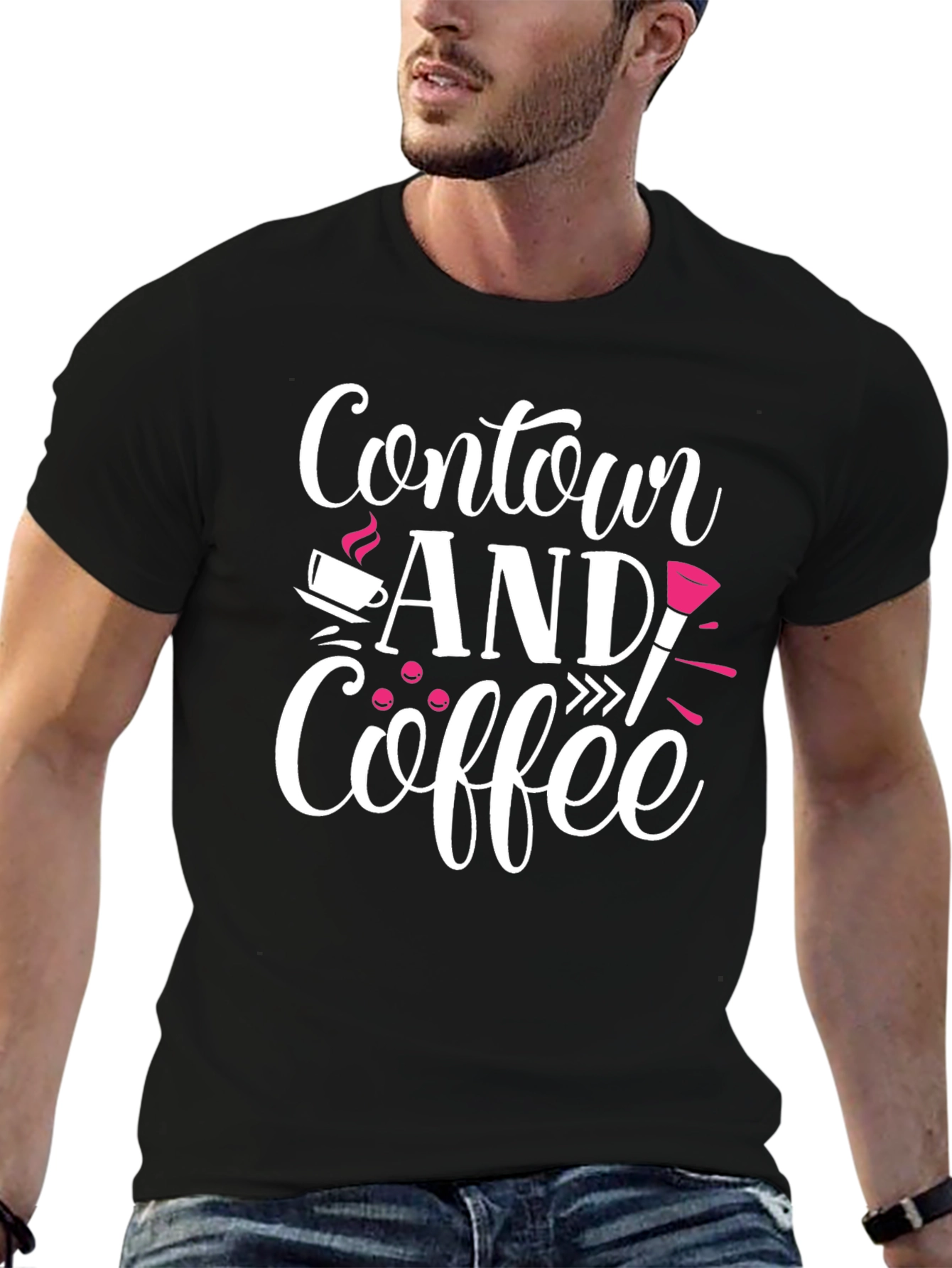 Contour and Coffee Graphic T-Shirt