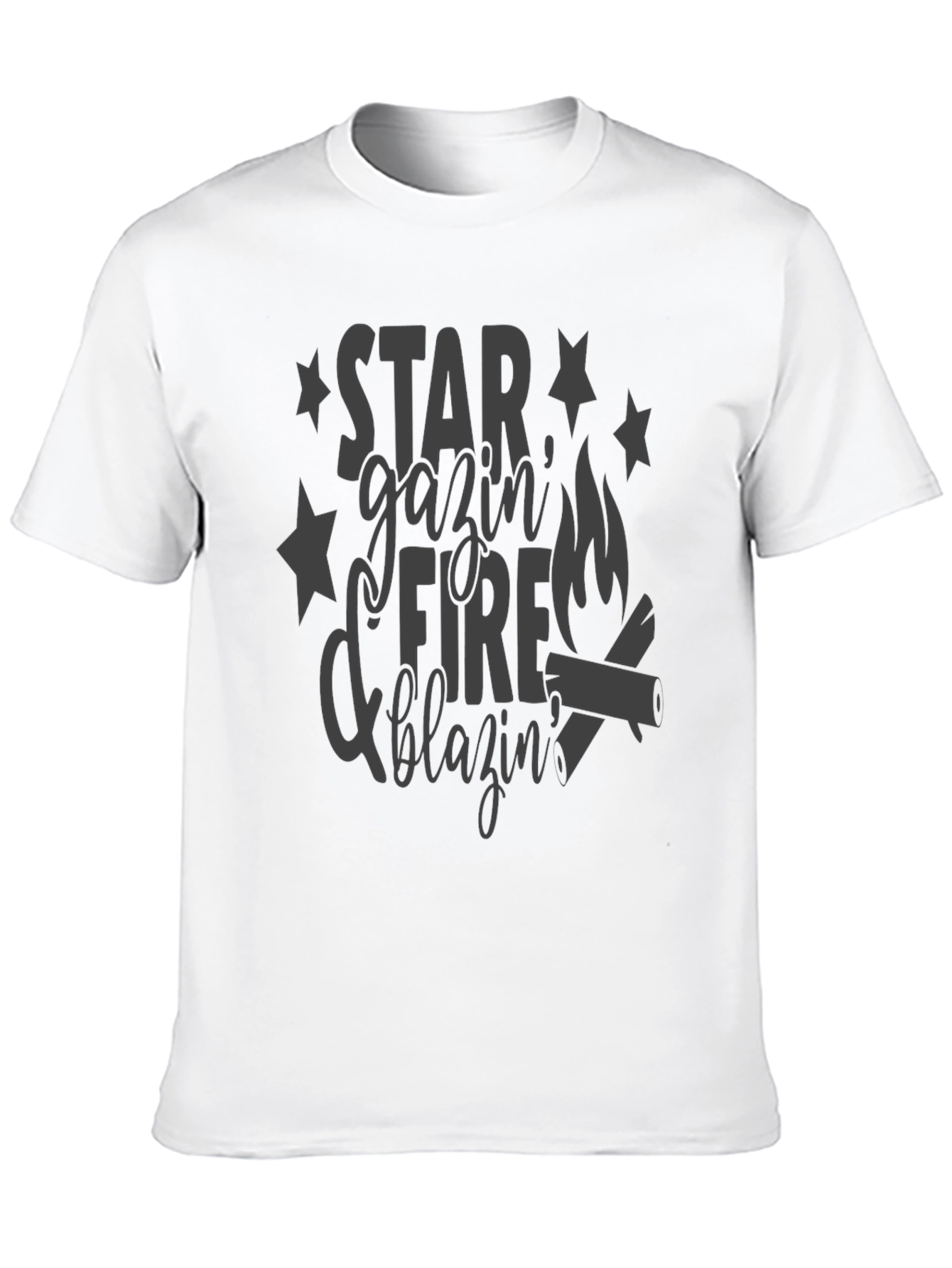 Star Gazin Fire Blazin Graphic T-Shirt
