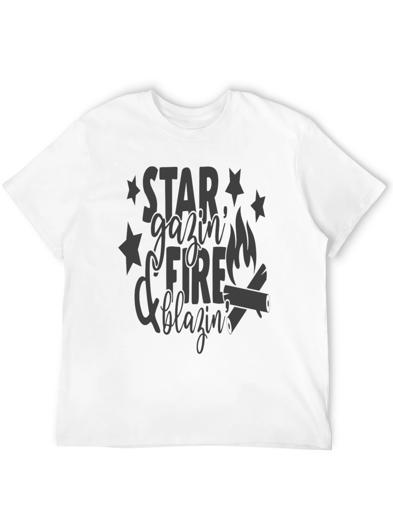 Star Gazin Fire Blazin Graphic T-Shirt