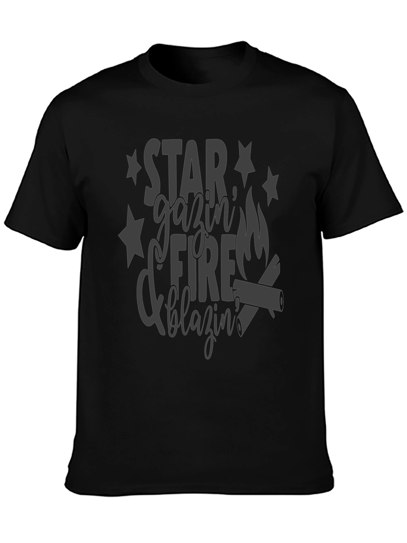 Star Gazin Fire Blazin Graphic T-Shirt