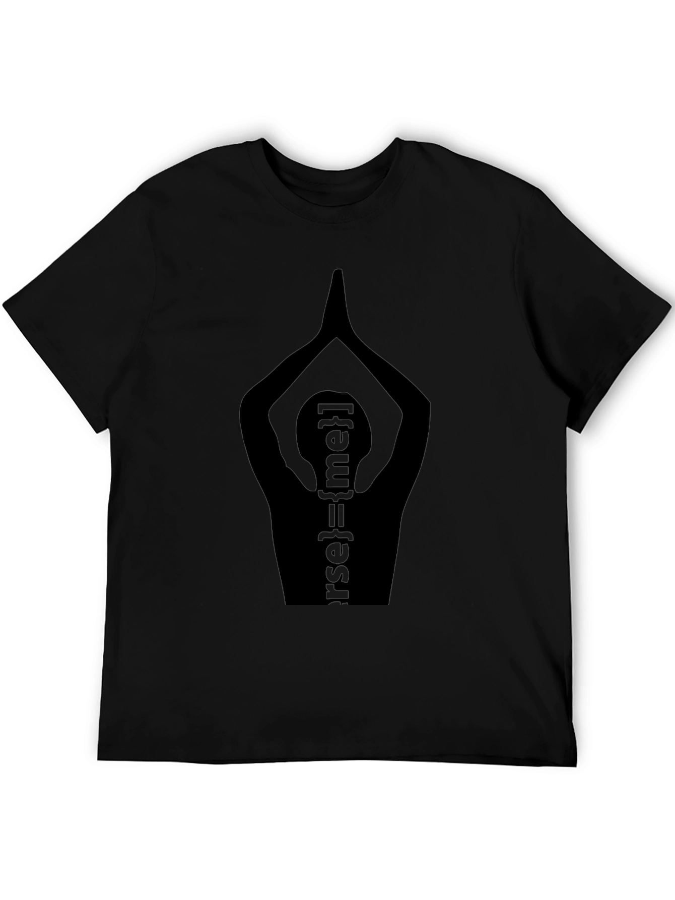 Black Yoga Pose Verse={me} Graphic T-Shirt