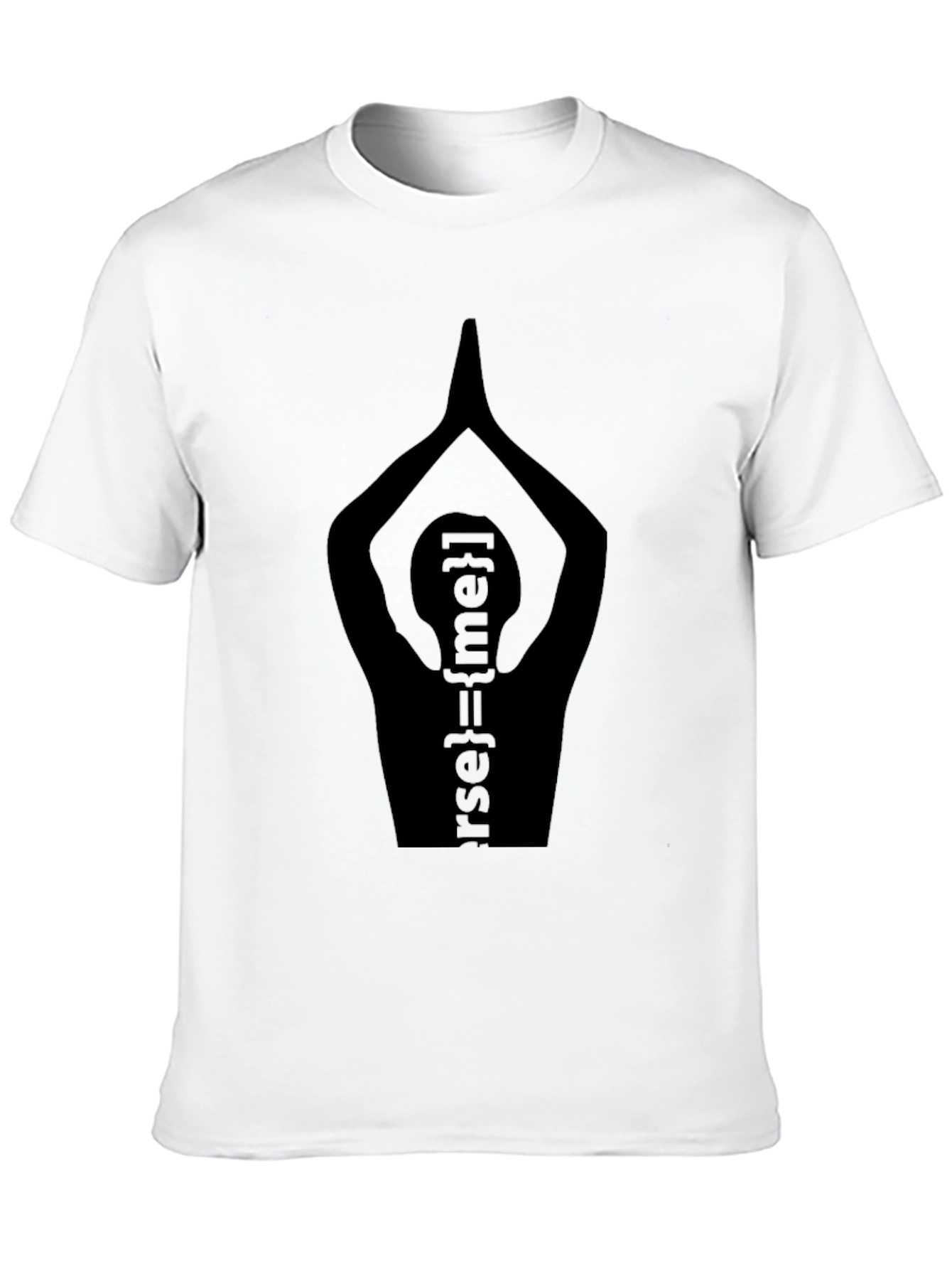 Black Yoga Pose Verse={me} Graphic T-Shirt