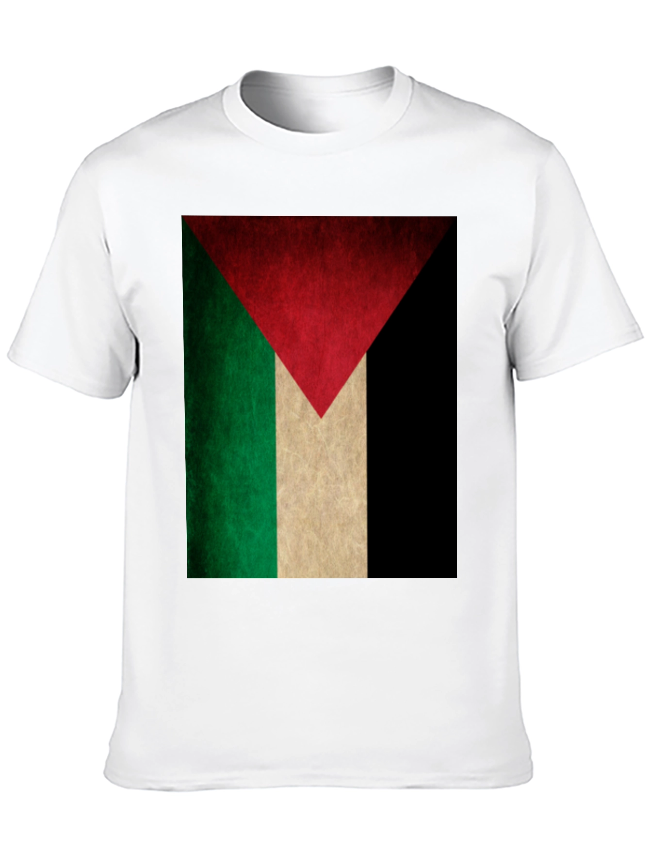 Palestine Flag Graphic Tee - Black T-Shirt