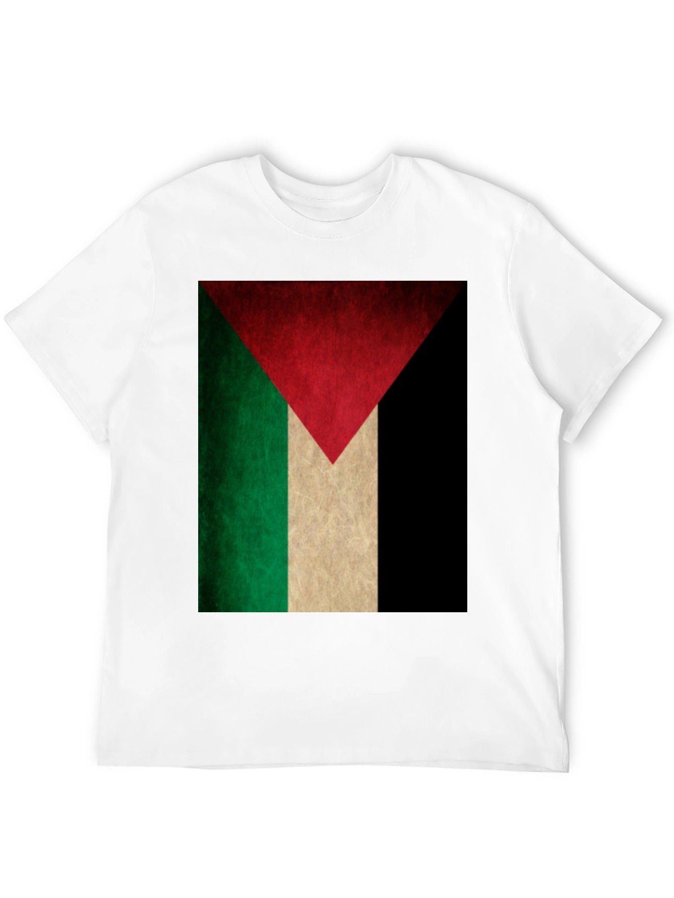 Palestine Flag Graphic Tee - Black T-Shirt