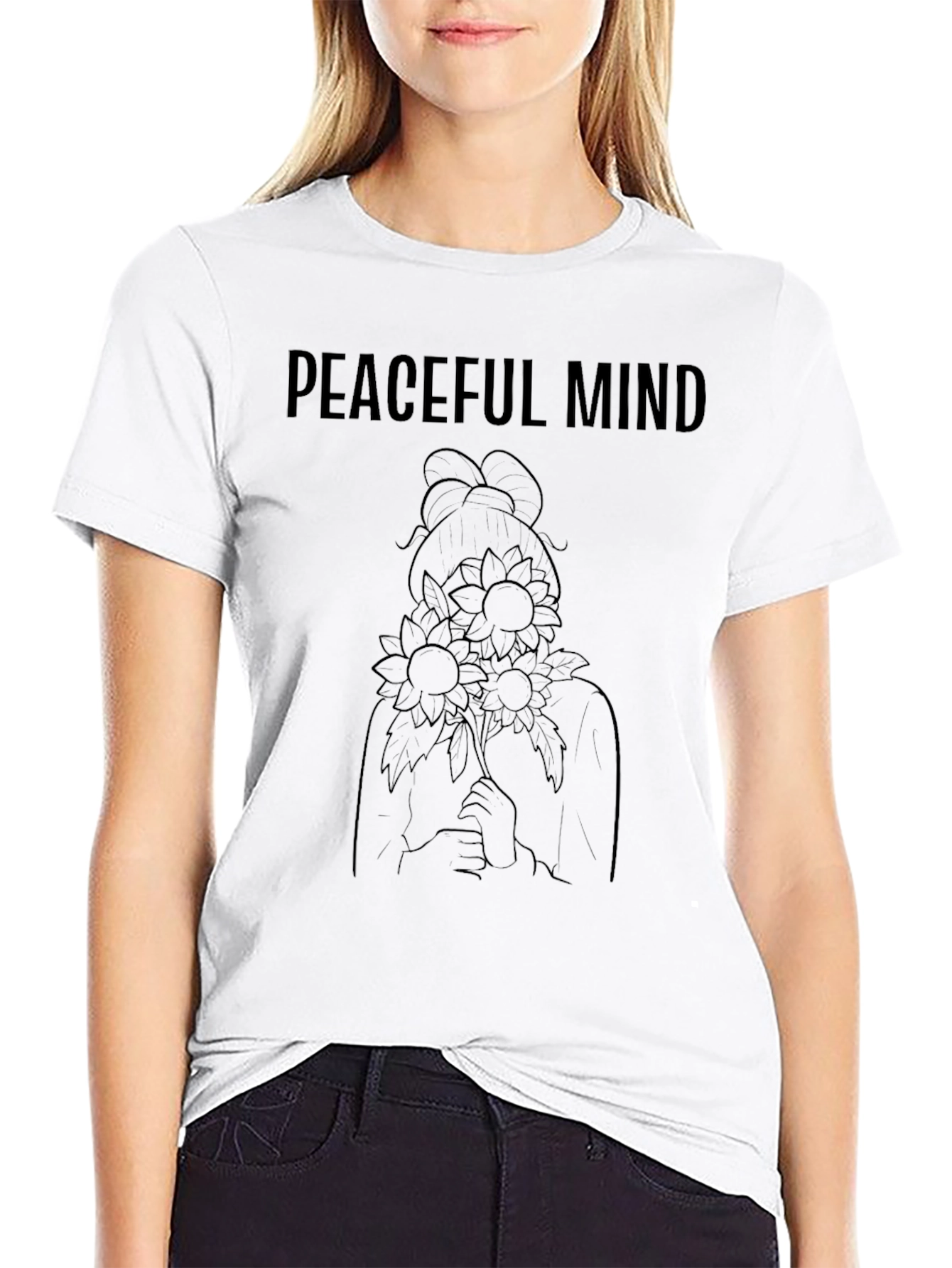 Peaceful Mind Black Graphic Tee